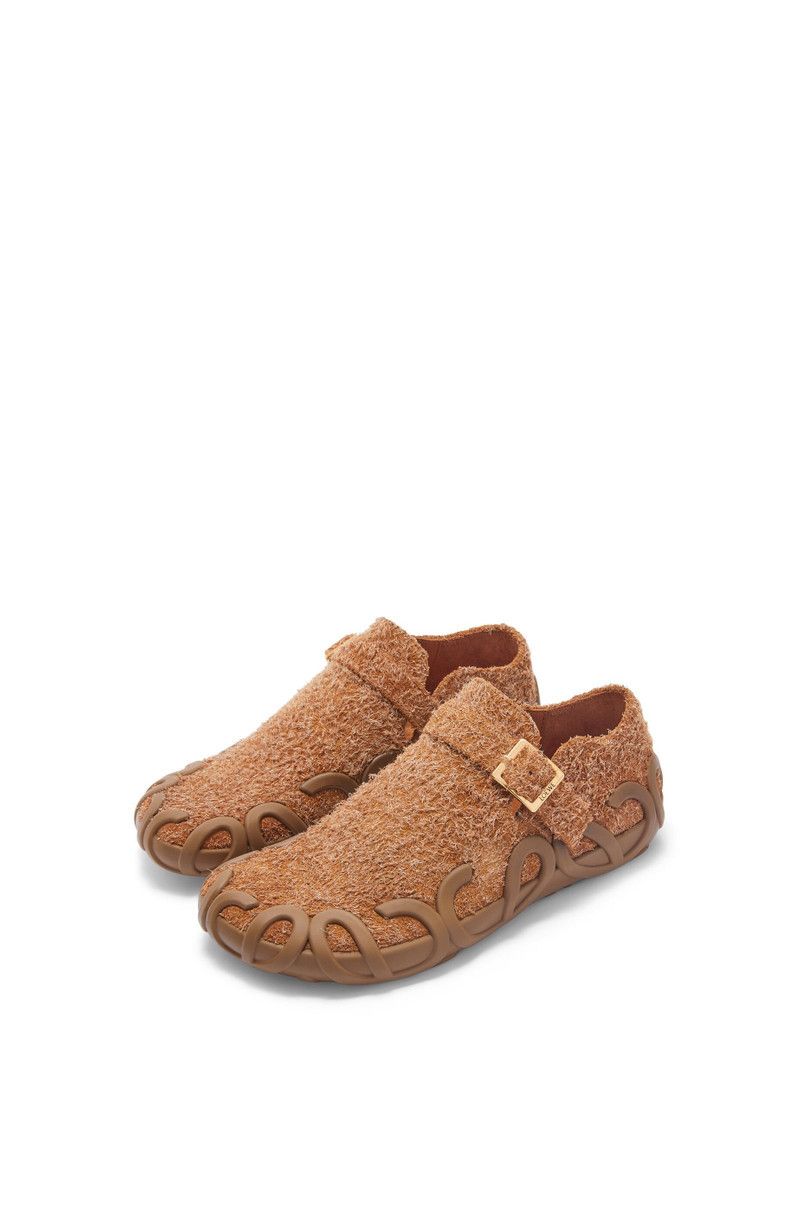 Loewe o1in1g0426 Rise Loafers in Brushed Suede in Tan Size US 9 / IT 39 - 2 Thumbnail