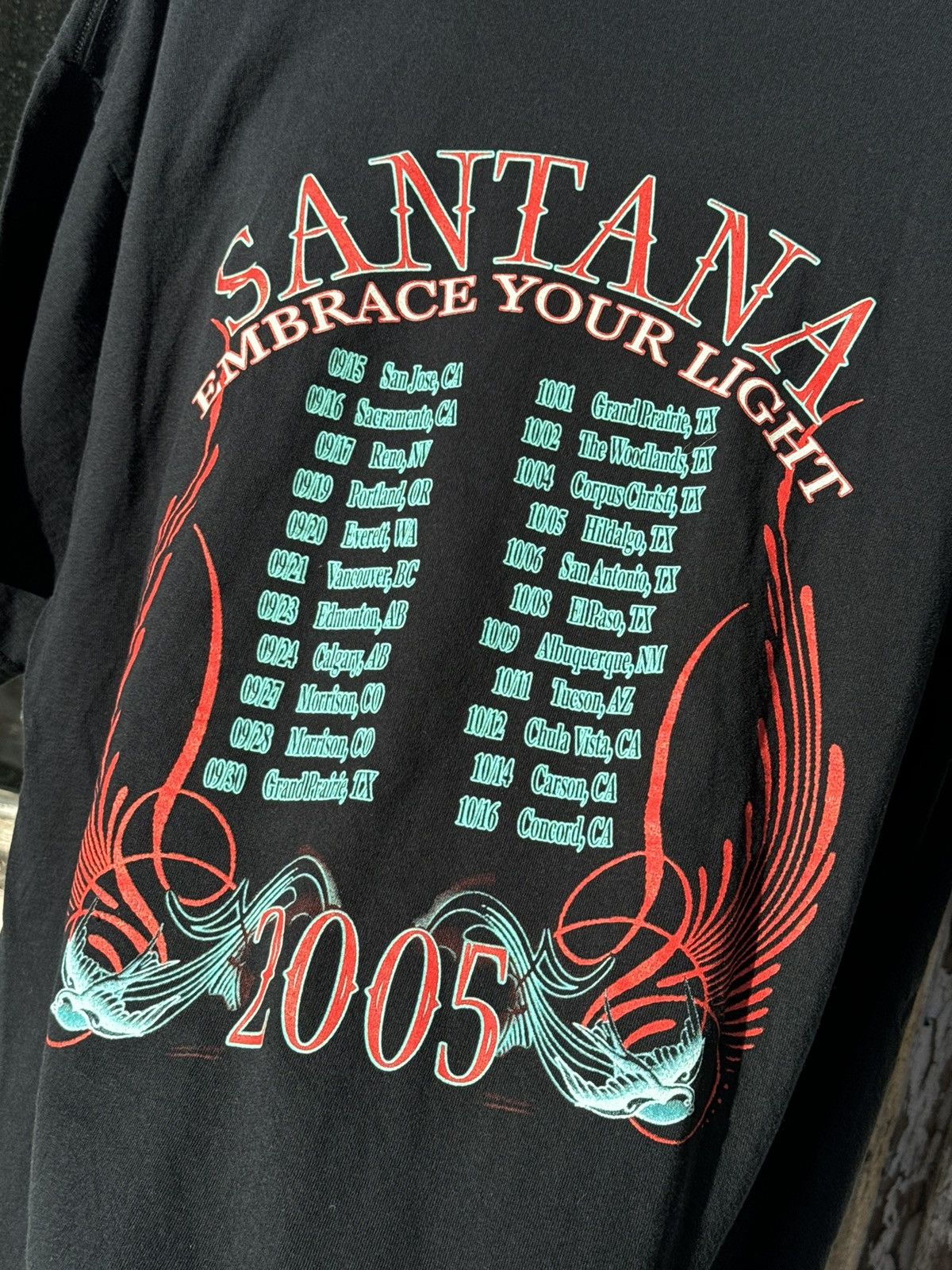 Band Tees × Vintage Vintage 2005 Carlos santana tshirt tour tee Size US XL / EU 56 / 4 - 8 Thumbnail