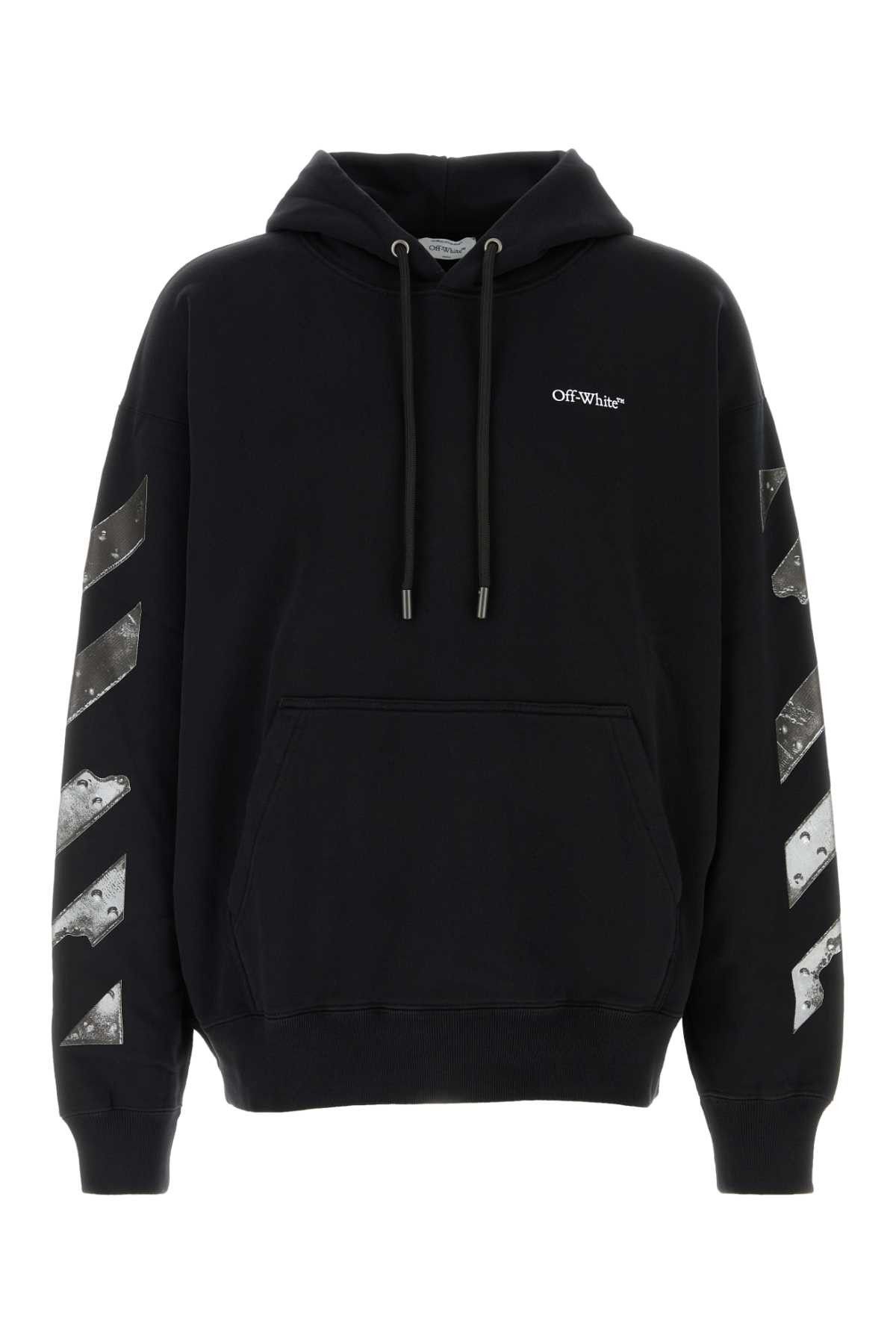 Off-White Black Cotton Sweatshirt Size US L / EU 52-54 / 3 - 1 Thumbnail