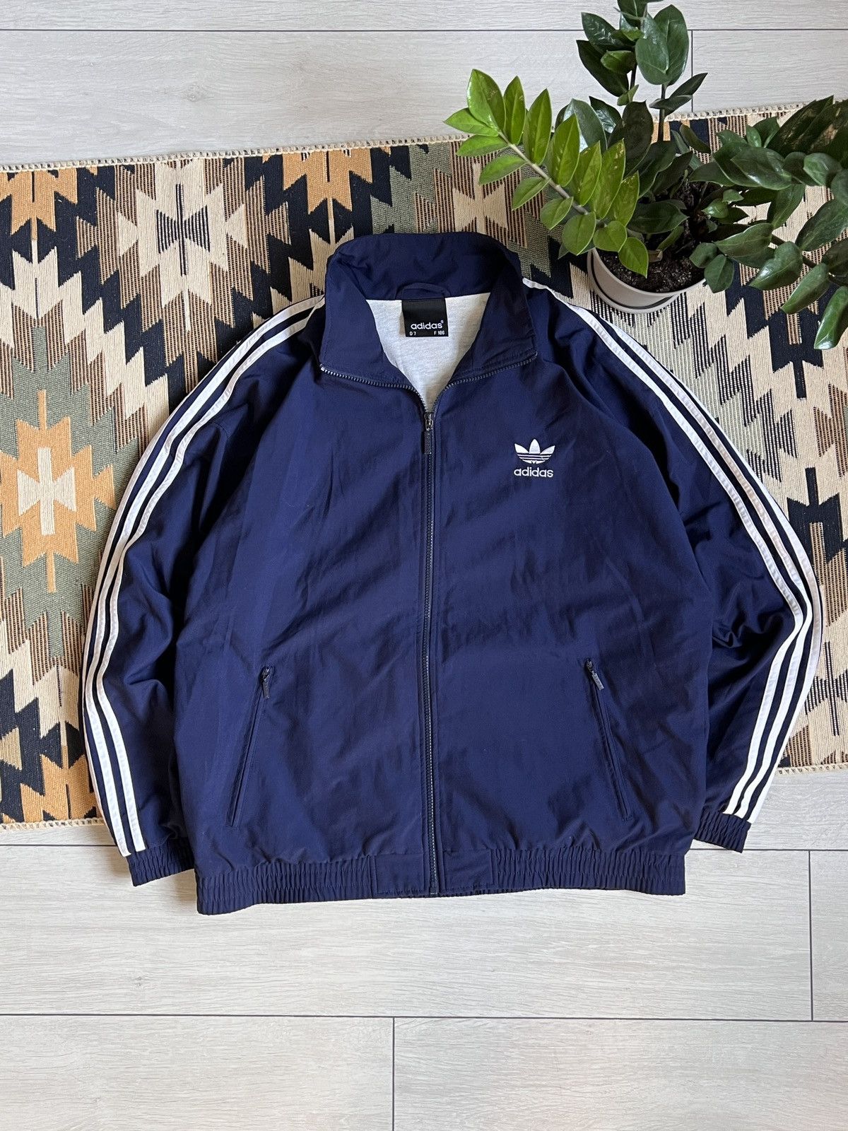 Adidas × Vintage Vintage Adidas Track Retro Jacket 3 Stripes Y2k Size US L / EU 52-54 / 3 - 1 Thumbnail