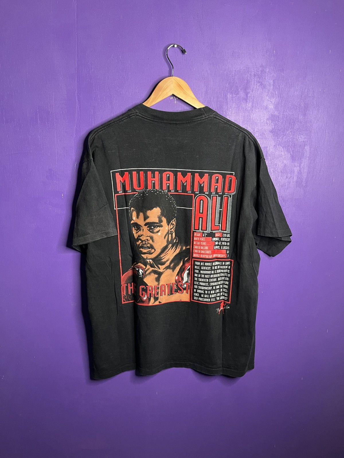 Nutmeg × Vintage Vintage 90s Nutmeg Muhammad Ali boxing t-shirt Size US L / EU 52-54 / 3 - 2 Thumbnail