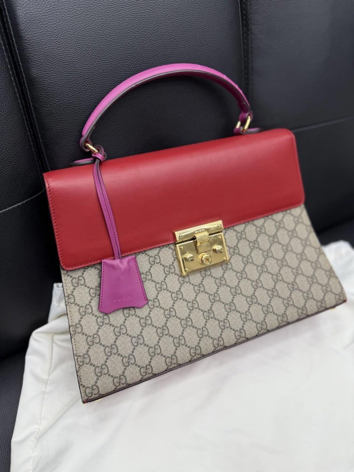 Gucci Gucci GG Supreme Handbag Shoulder Bag Padlock Purse $2300 Size ONE SIZE - 2 Thumbnail