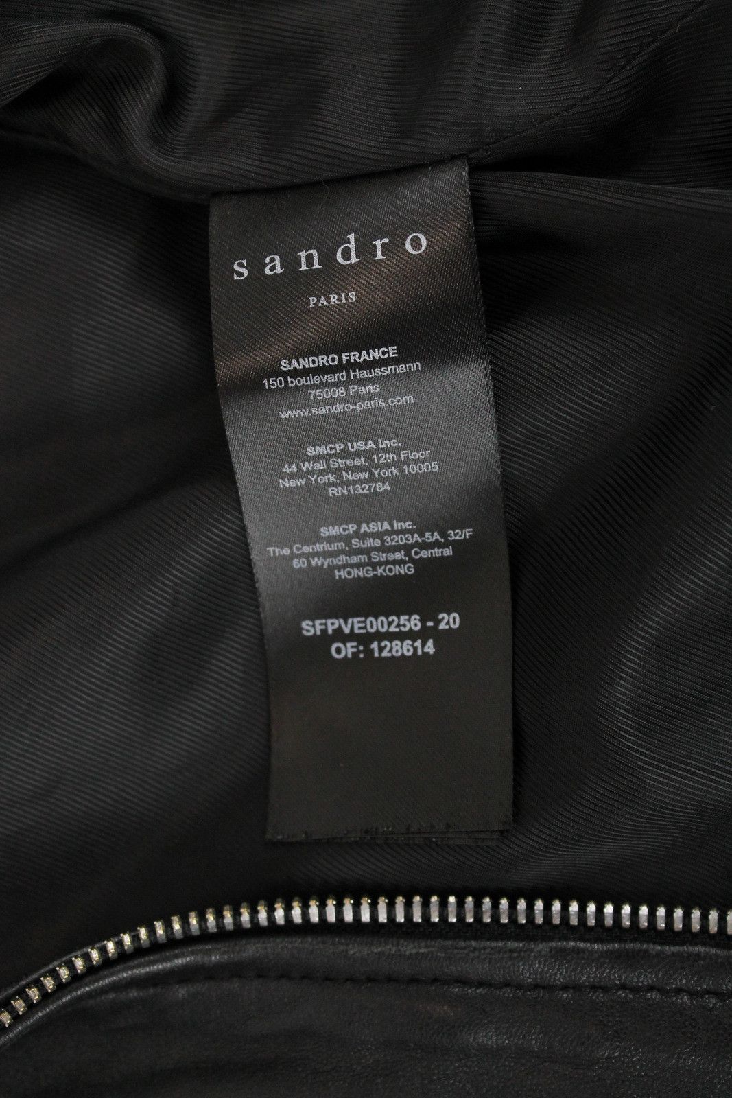 Sandro SANDRO Jacket Women XS Lamb Leather Biker Full Zip Lined Size XS / US 0-2 / IT 36-38 - 7 Thumbnail