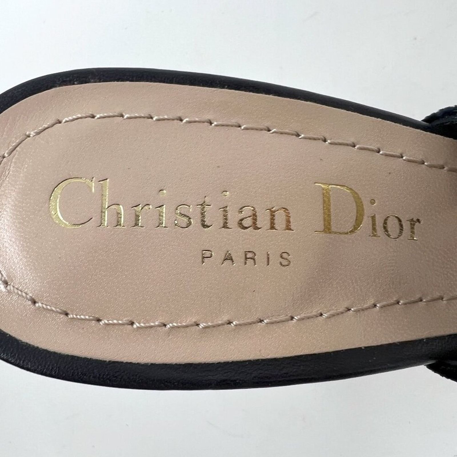 Dior Dior J'Adior Blue Velvet Slingback Pumps with Logo Straps Size US 6 / IT 36 - 5 Thumbnail
