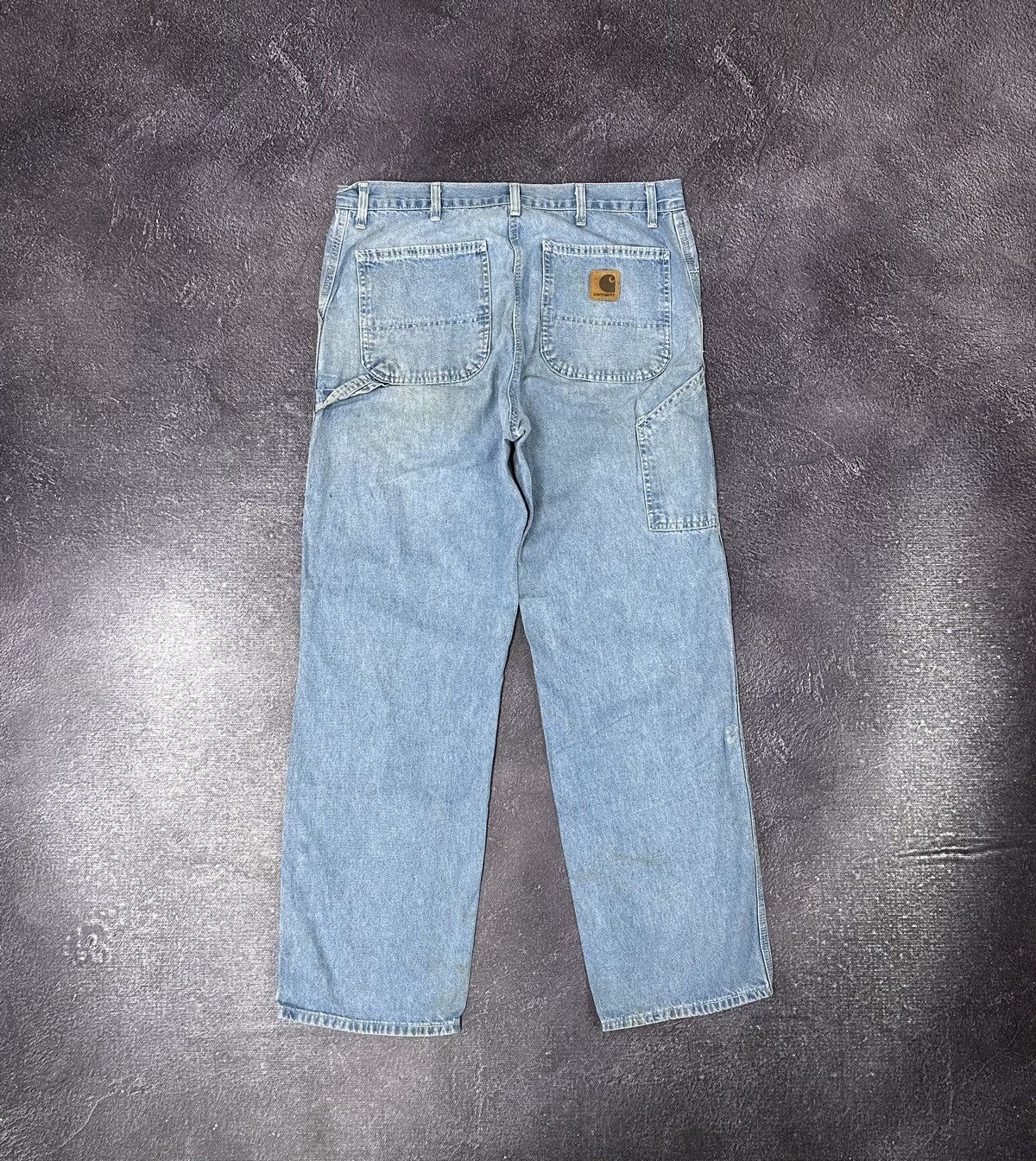 Pre-owned Carhartt X Vintage 90's Carhartt Baggy Y2k Light Blue Denim Jeans Pants