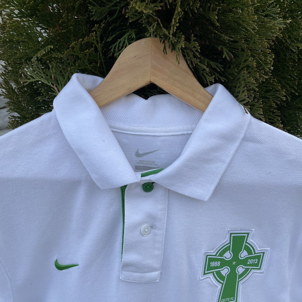 NBA × Nike × Vintage Vintage Polo Nike Celtic International FC Fan Tee Y2K USA Size US L / EU 52-54 / 3 - 3 Thumbnail
