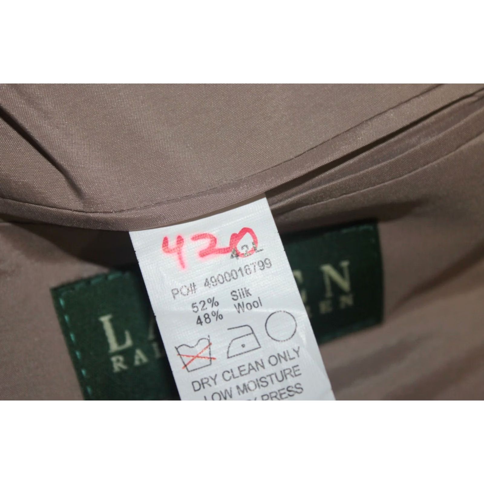 Ralph Lauren Lauren Ralph Lauren mens blazer jacket Size 42L wool silk Multicoloured Size 42R - 7 Thumbnail