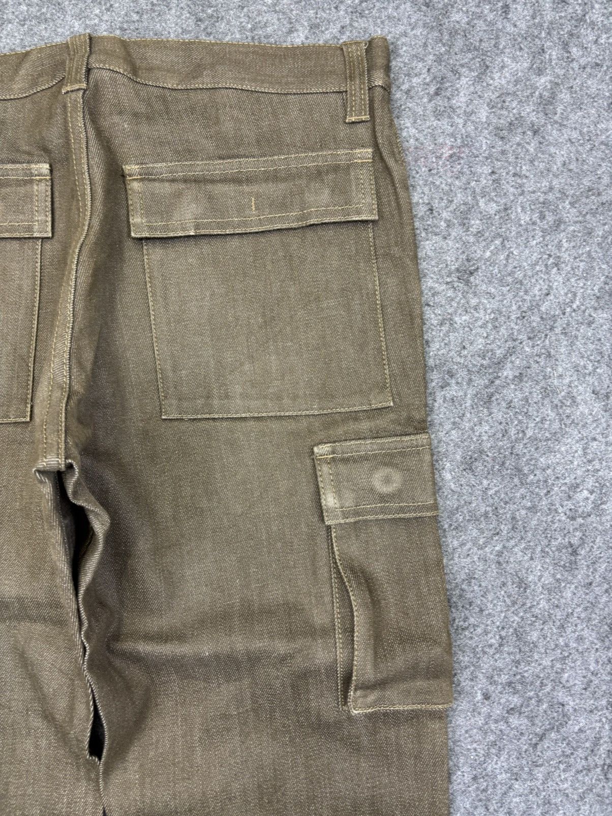 Designer INED Homme Super Japanese Designer Flare Cargo Denim F737 Size US 30 / EU 46 - 8 Thumbnail