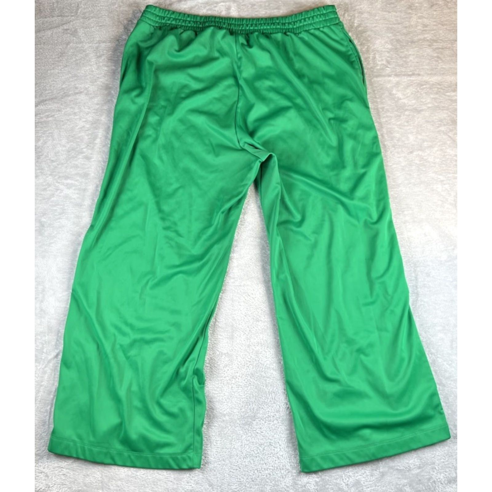 H&M VINTAGE H&M Pants Mens 2XL Wide-Leg Track Pants Green Size US 39 - 2 Thumbnail