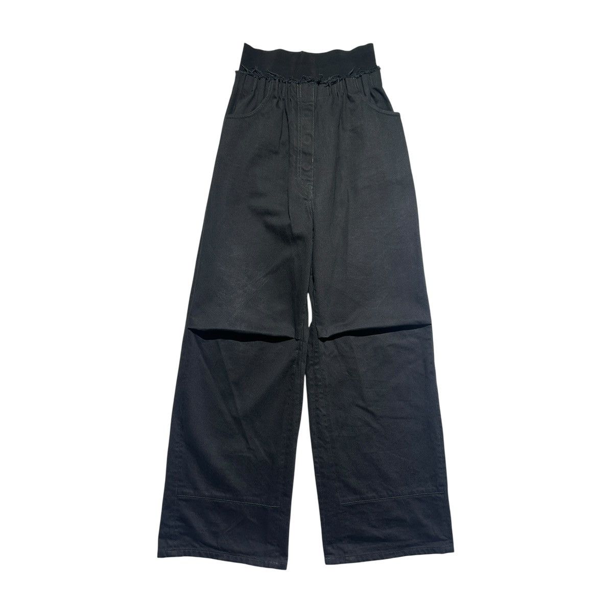 Raf Simons Gathered elastic cinch waist baggy denim Size US 30 / EU 46 - 2 Thumbnail