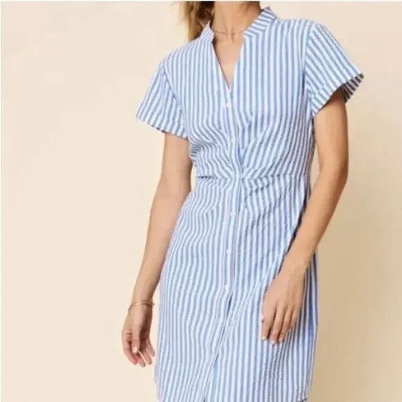 UNTUCKit UNTUCKit Womens Cybil Striped Shirt Dress 8 Classic Career Size M / US 6-8 / IT 42-44 - 1 Thumbnail