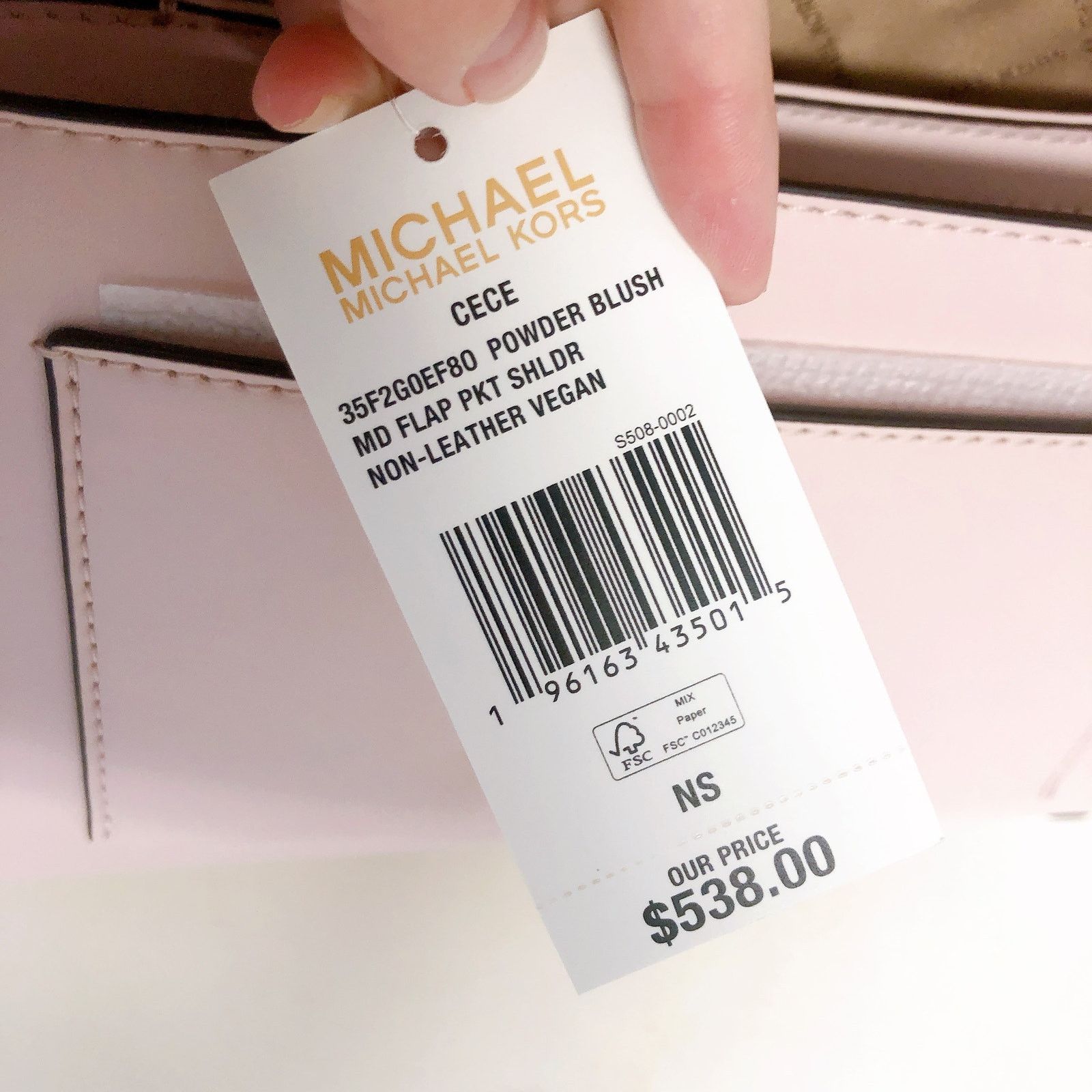 Michael Kors MICHAEL KORS 35F2G0EF8O Cece Medium Faux LeatherPowder Blush Size ONE SIZE - 8 Thumbnail