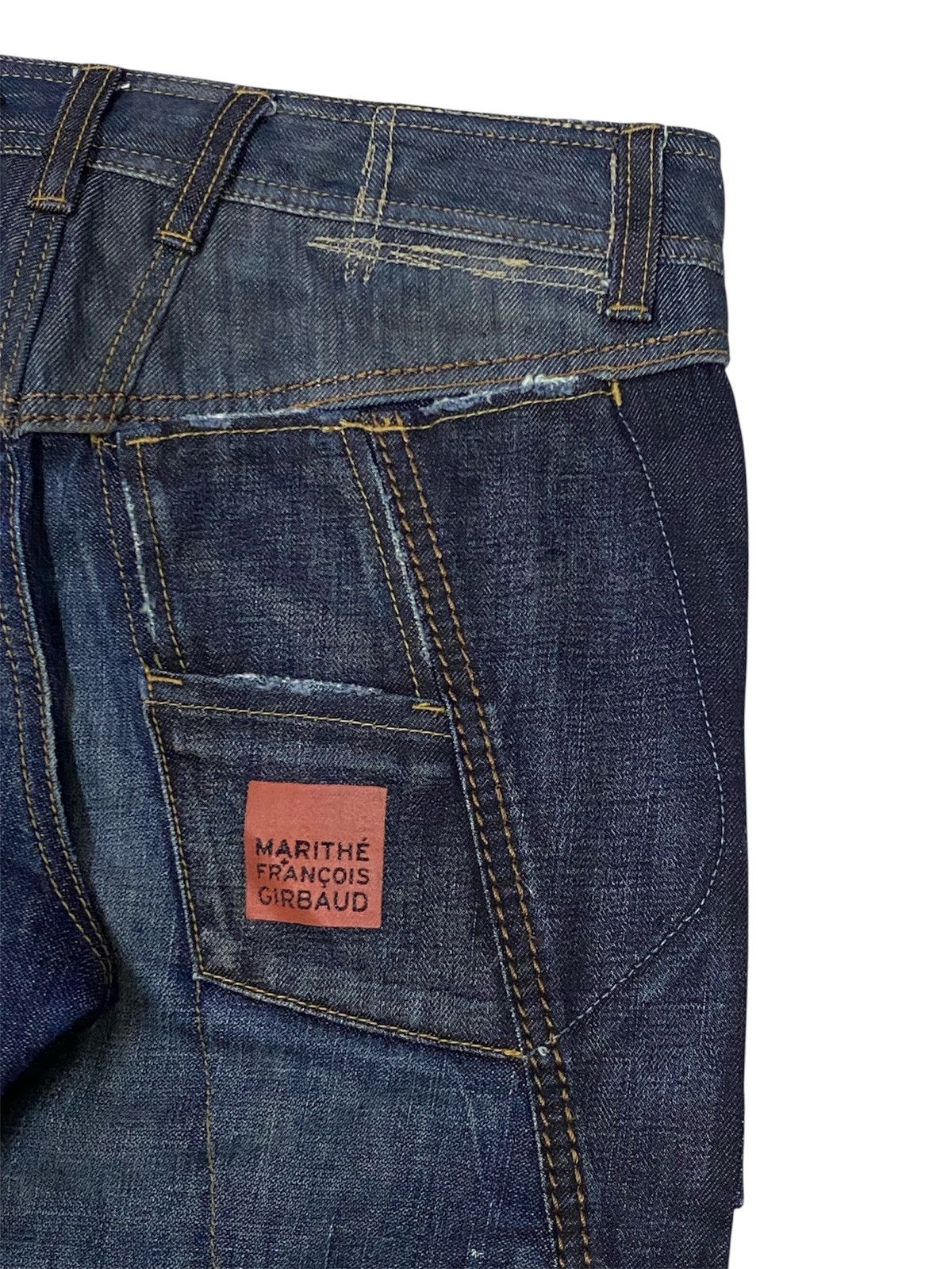 Marithe + Francois Girbaud Marithe Francois Girbaud Spiral Cut Denim Pants Size 28" / US 6 / IT 42 - 13 Thumbnail