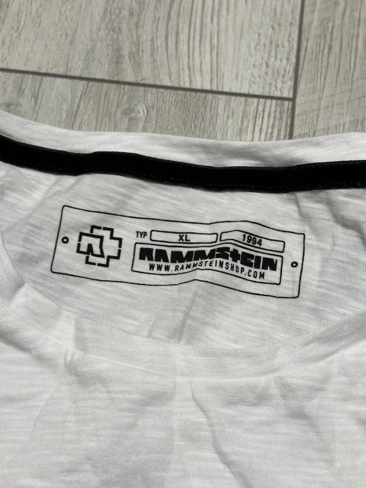 Band Tees Rammstein Logo T-shirt Vintage Rock Band Tee suspenders Size US S / EU 44-46 / 1 - 4 Thumbnail