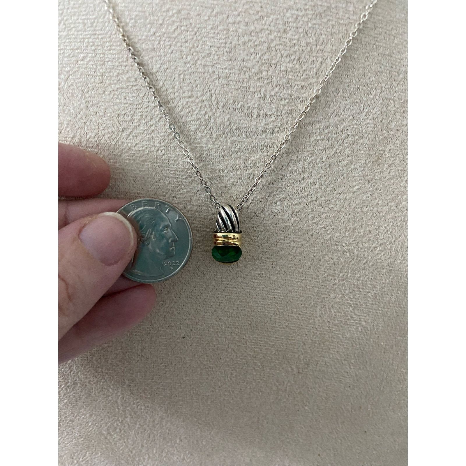 Other Mixed tone pendant necklace Size ONE SIZE - 2 Thumbnail
