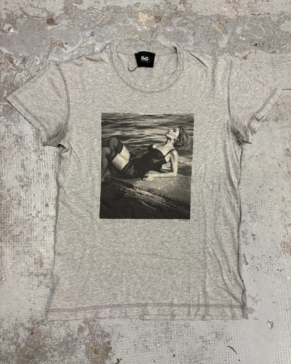 2000s Dolce & Gabbana Chill Lady Grey T-Shirt