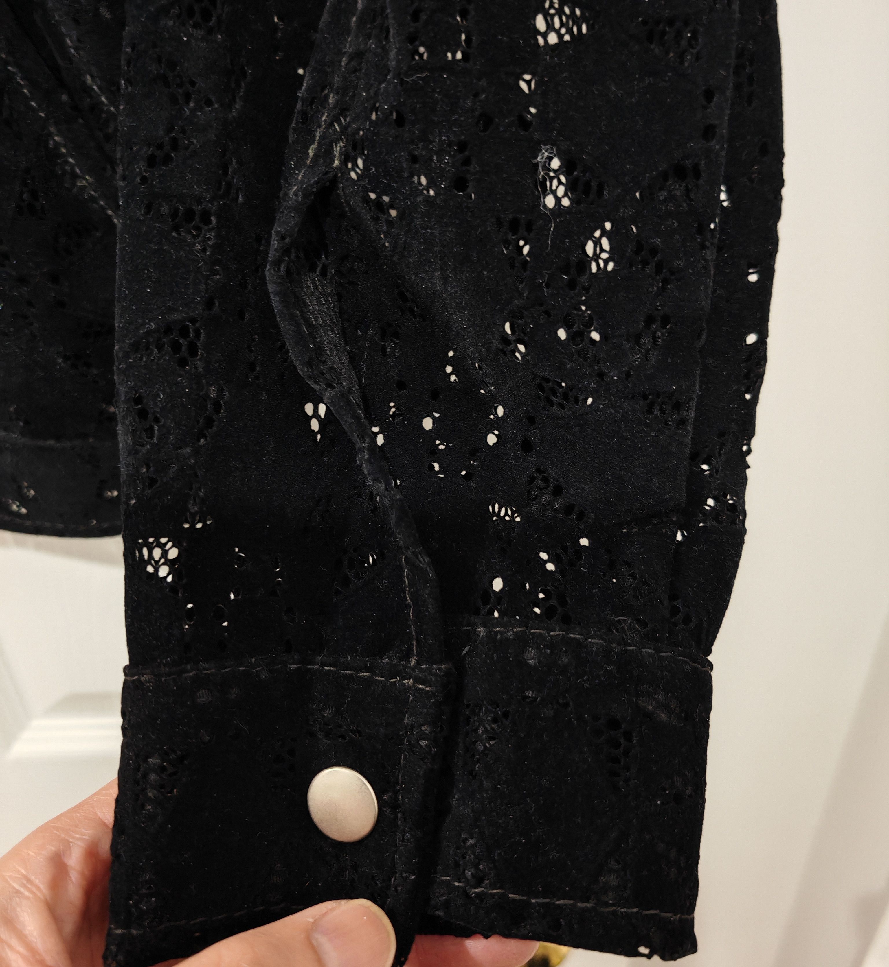 Other Korean Brand LANE Perforated Laser Cut Trucker Jacket Size US M / EU 48-50 / 2 - 4 Thumbnail