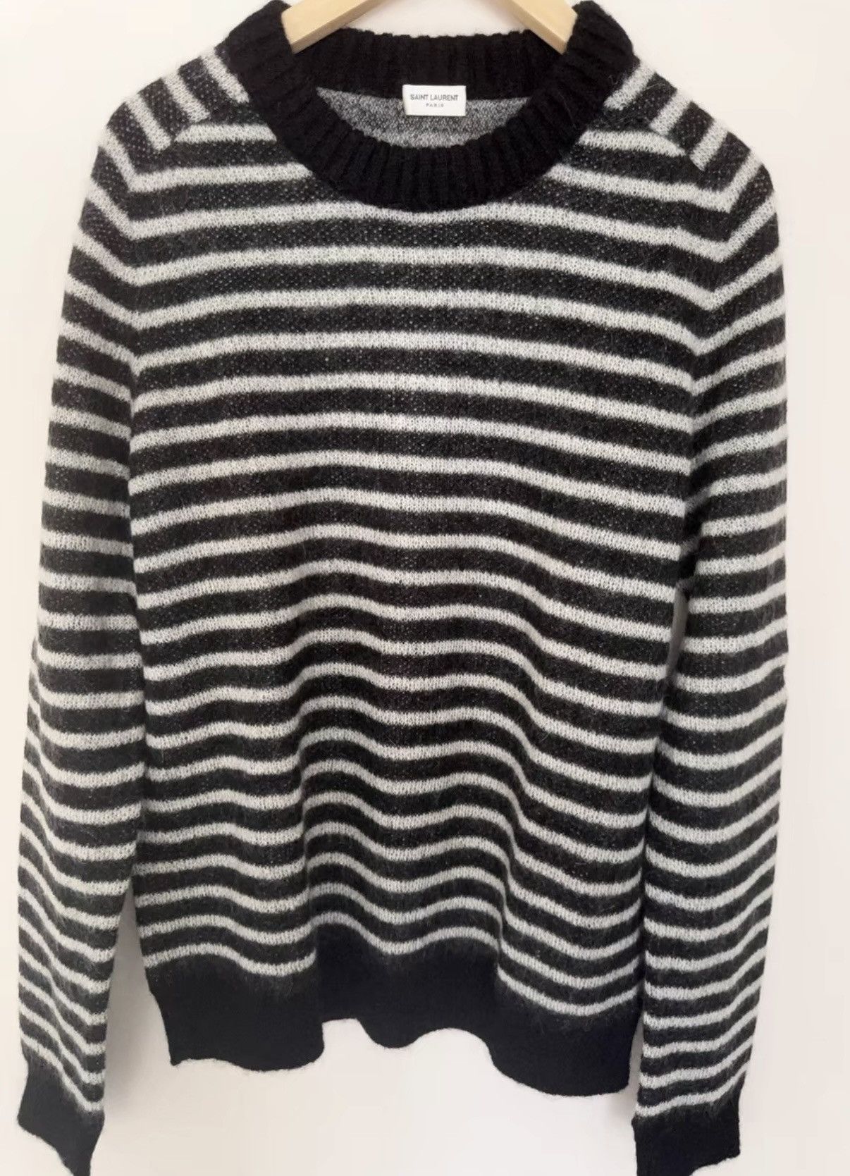 Saint Laurent Paris SLP Mohair Knit Sweater