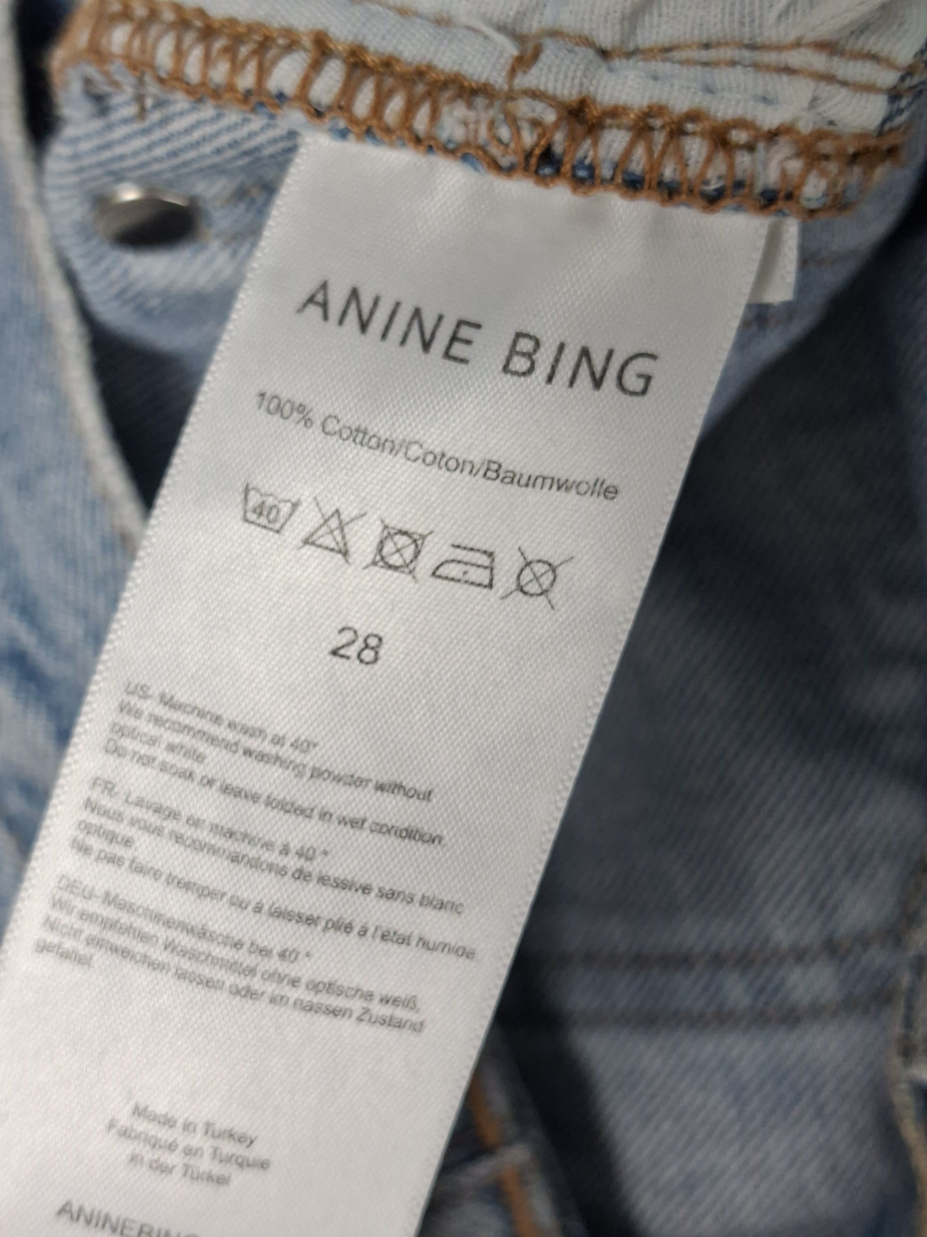 Anine Bing ANINE BING Gavin Jeans - Distressed Light Wash Straight Leg Size 28" / US 6 / IT 42 - 9 Thumbnail