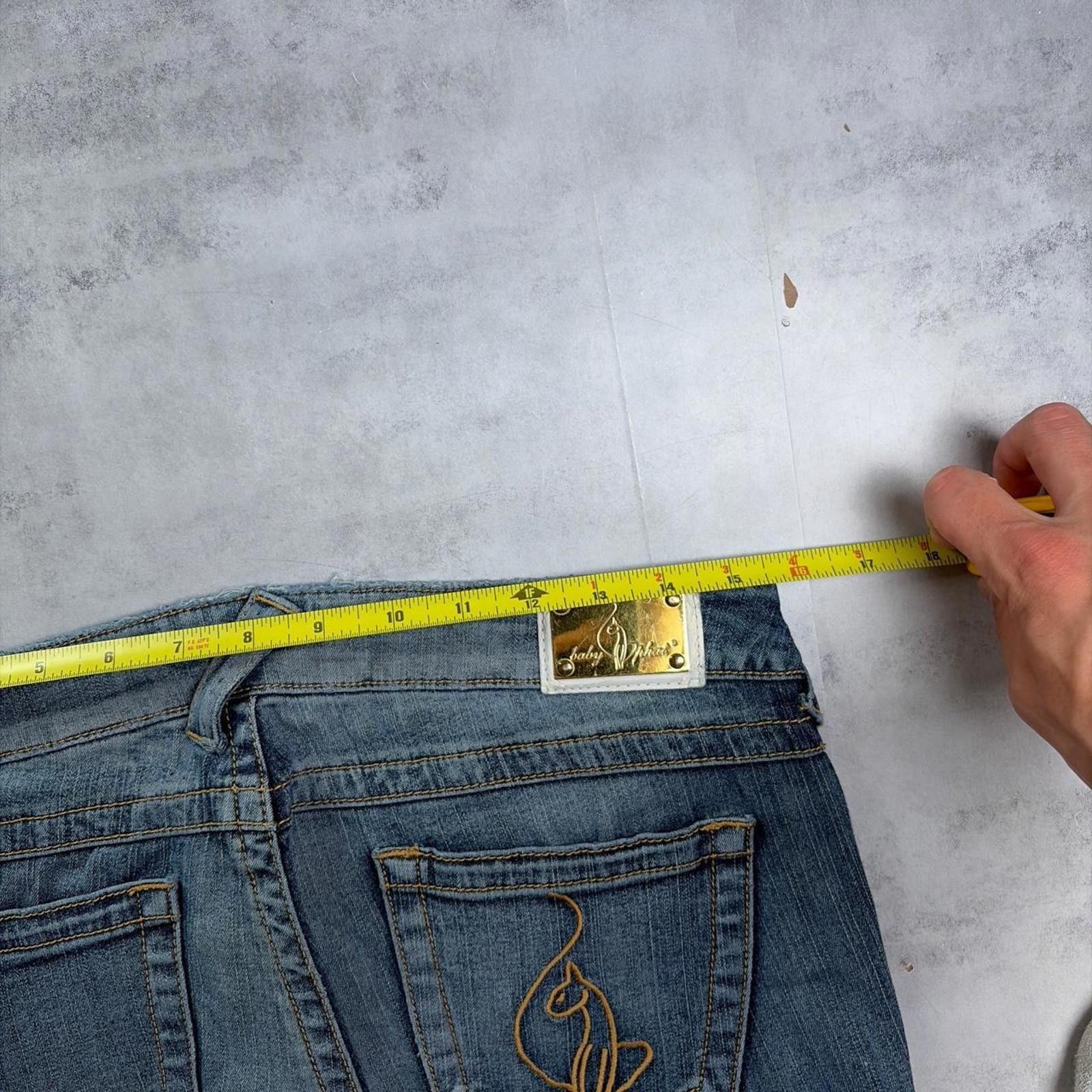 Phat Farm Y2K Blue Phat Farm Grunge Straight Low Rise Denim Jeans Size 32" / US 10 / IT 46 - 6 Thumbnail
