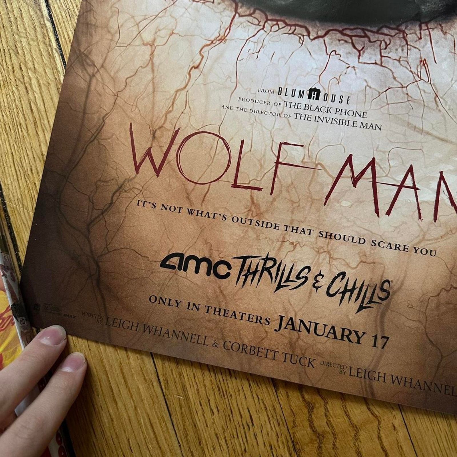 Other Wolfman 2025 AMC Horror Movie Promo Promotional Poster Size ONE SIZE - 3 Thumbnail