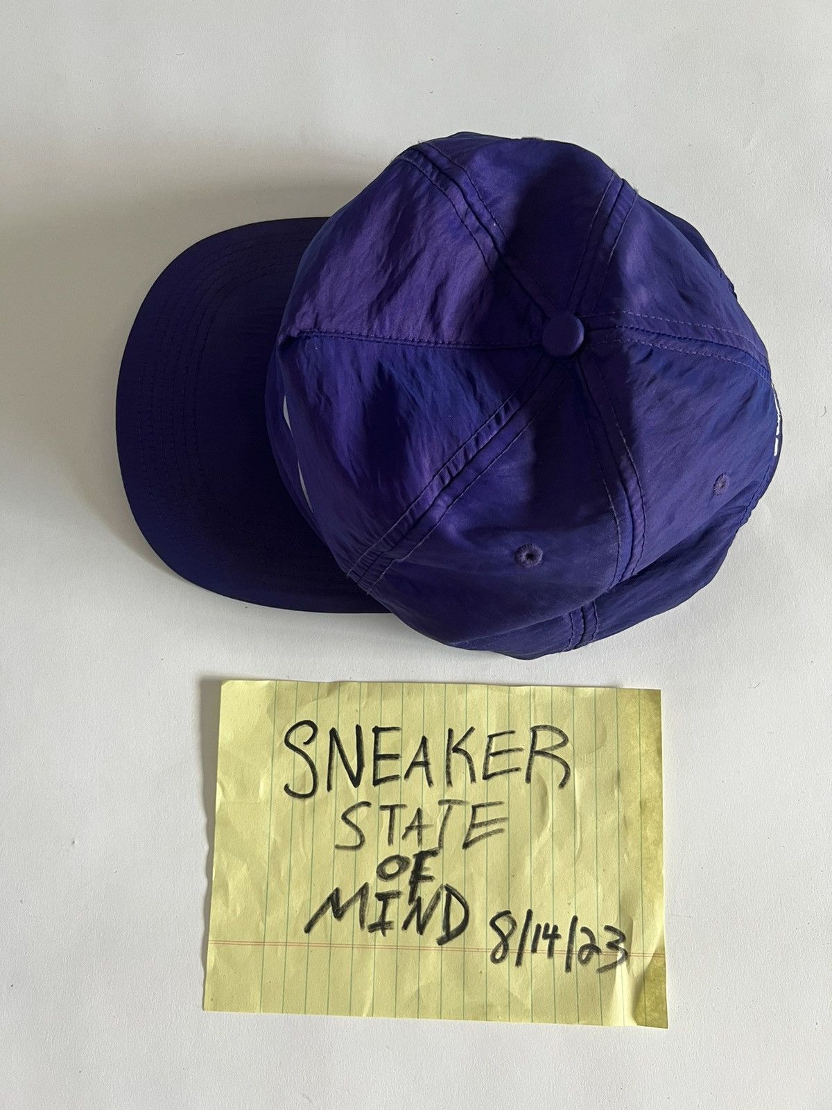 Supreme × Vintage PURPLE Supreme Motion Logo Hat iridescent 5 panel SS16 Size ONE SIZE - 5 Thumbnail