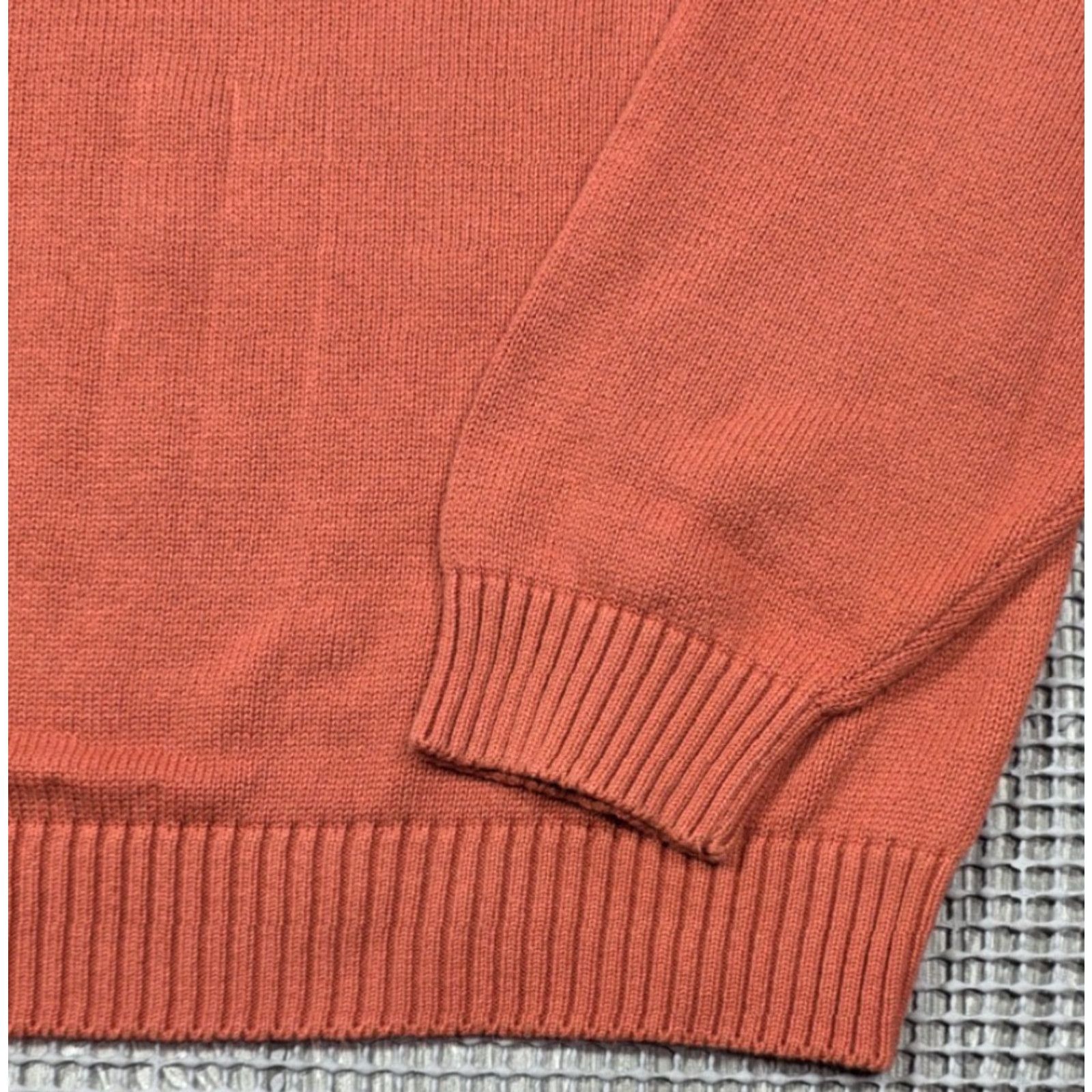 Brooks Brothers VTG Brooks Brothers Peach Cotton V-Neck Knit Long Sleeve Sweater Mens L USA Made Size US L / EU 52-54 / 3 - 4 Thumbnail