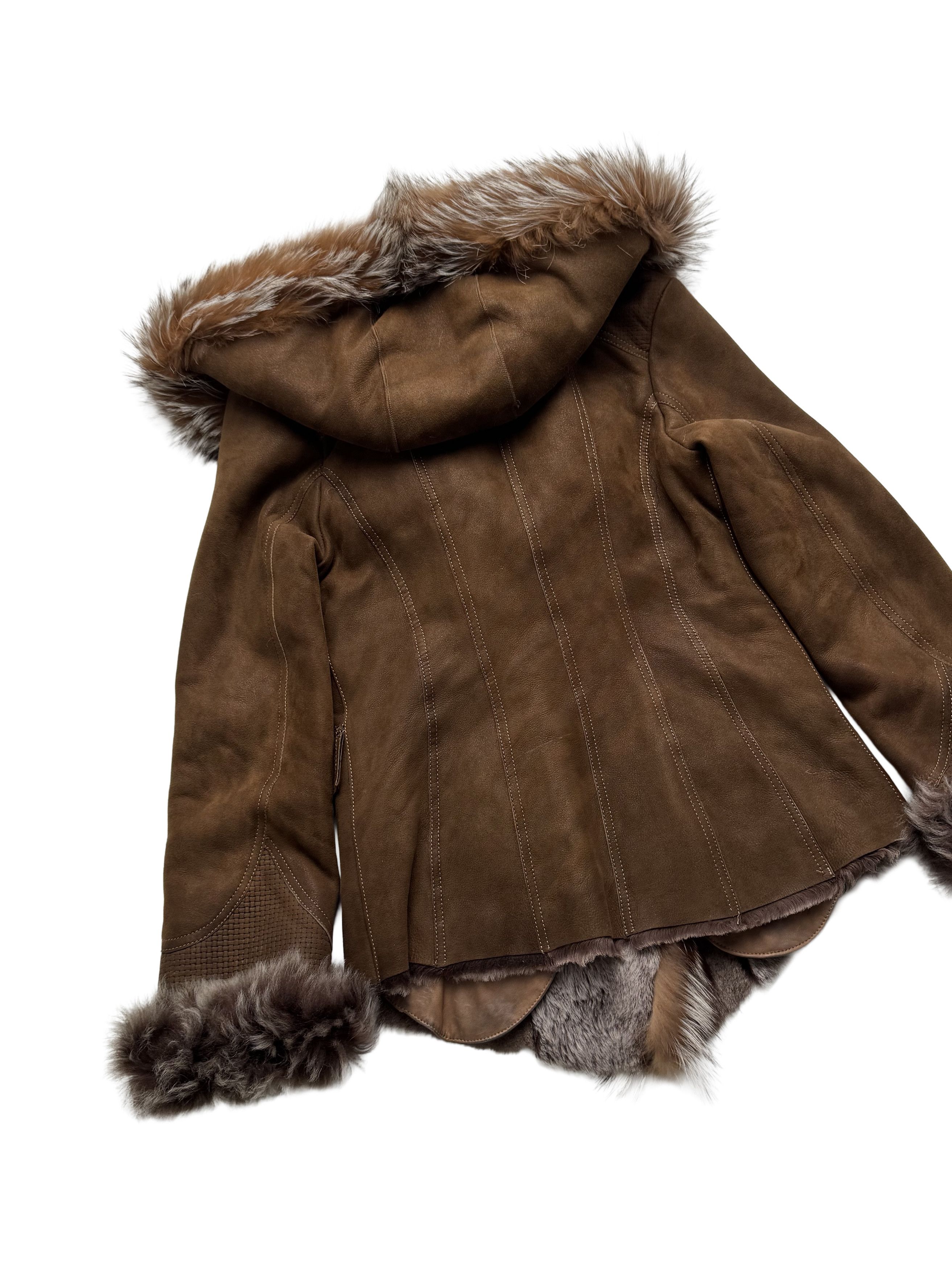 Japanese Brand Vintage Genuine Leather/Real Fur Hooded Jacket Size M / US 6-8 / IT 42-44 - 19 Thumbnail