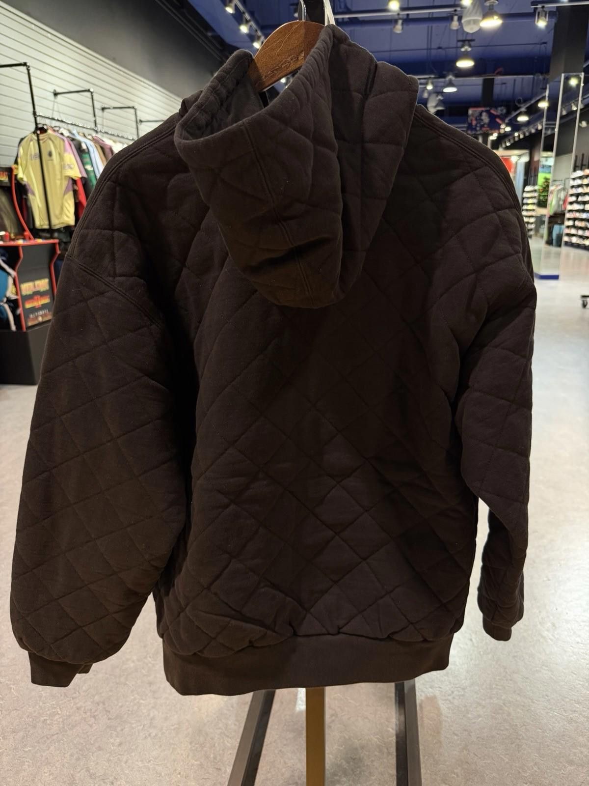 Supreme Supreme Large Quilted Zip Sweatshirt Tackle Twill Logo Black Size US L / EU 52-54 / 3 - 11 Thumbnail