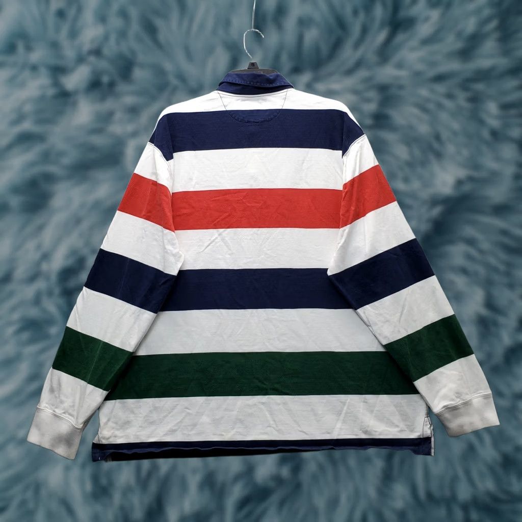 Logo 7 American Living Rugby Shirt Mens XXL Striped Embroidered Logo Collar Slit Polo Shirt Size US XXL / EU 58 / 5 - 1 Thumbnail
