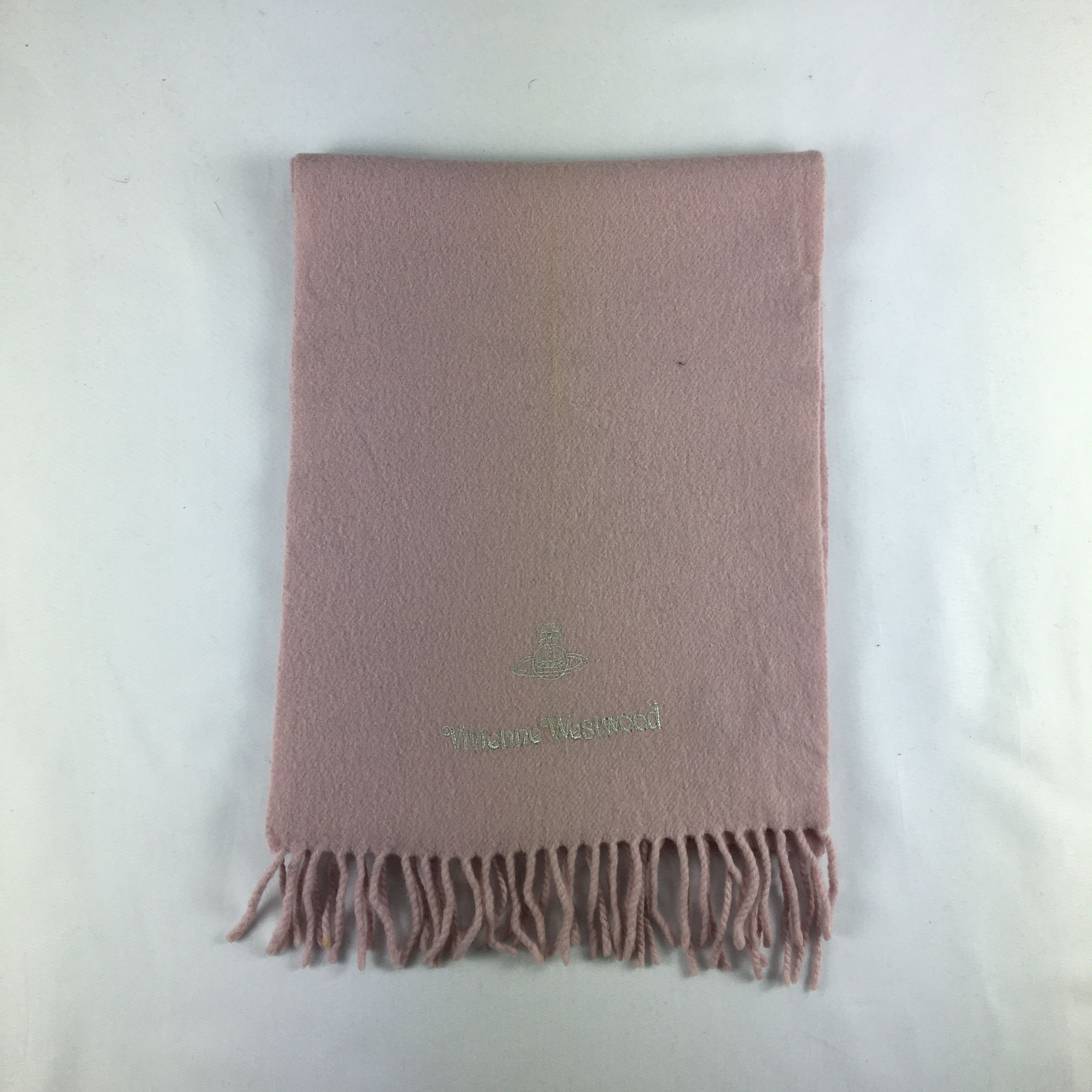 Vintage × Vivienne Westwood Vintage Vivienne Westwood Scarf Muffler Orbs Wool Scarves Size ONE SIZE - 2 Thumbnail