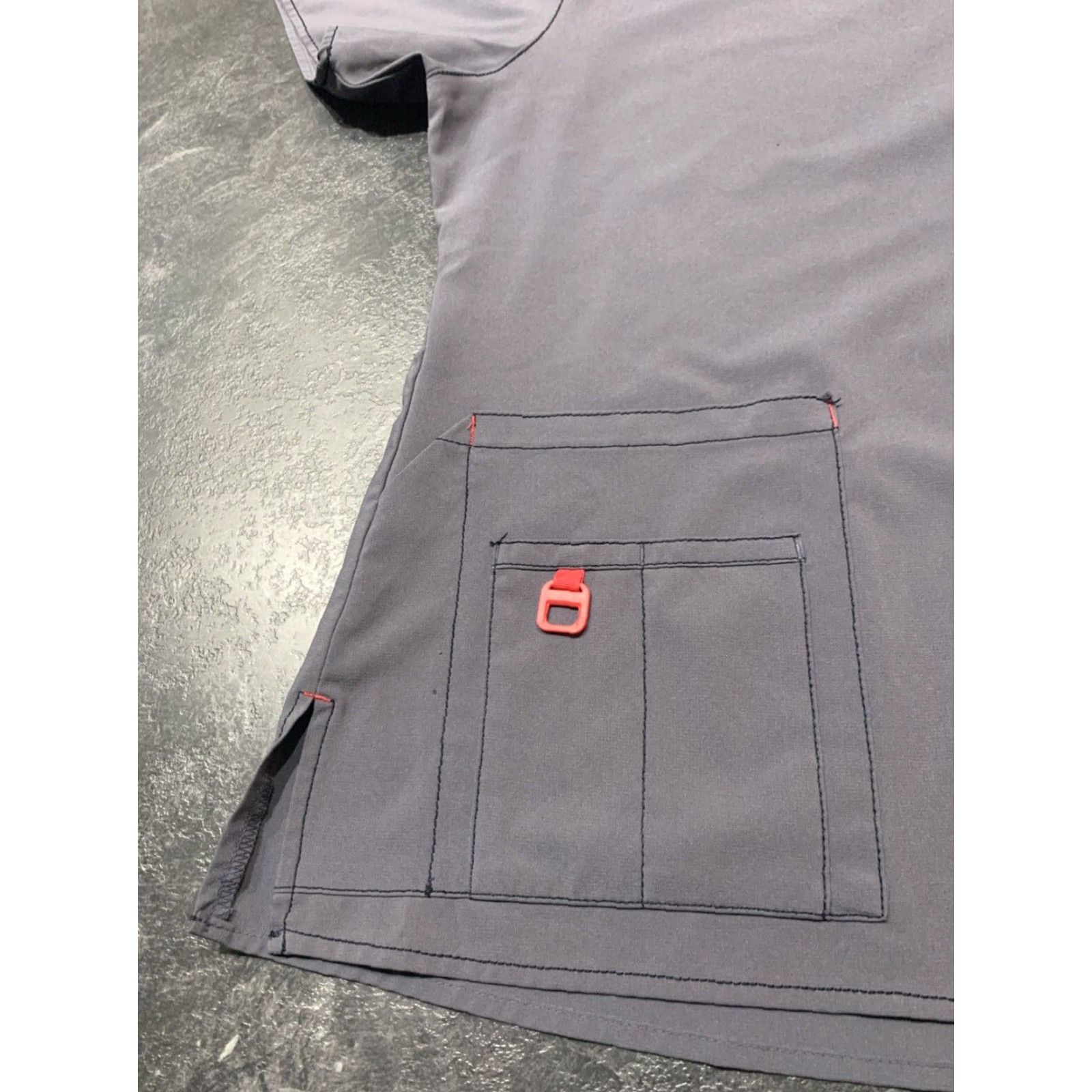Carhartt VINTAGE Carhartt Scrub Top Force V-Neck Gray Solid Nursing Work Women’s XL Size XL / US 12-14 / IT 48-50 - 6 Thumbnail