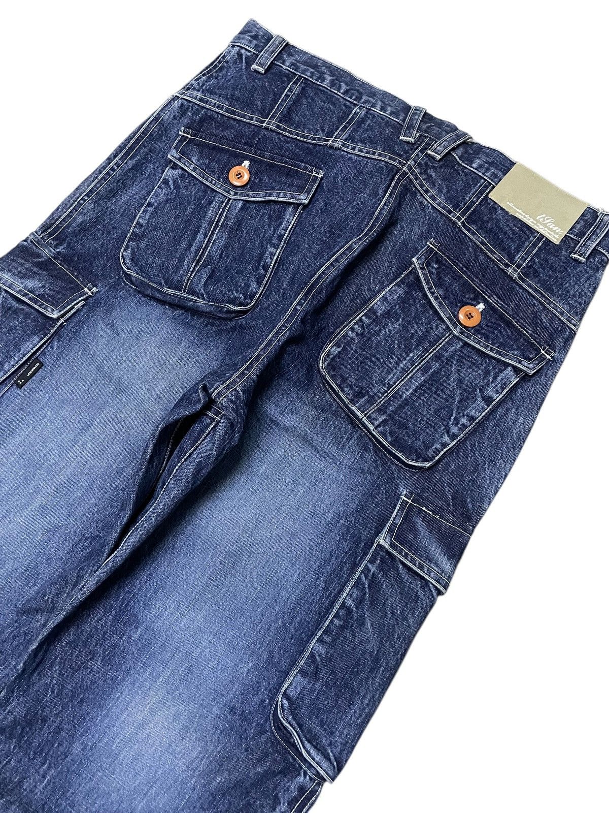 Beauty Beast × Japanese Brand TJan. Japan Panel Baggy Cargo Loose Jeans Size US 36 / EU 52 - 16 Thumbnail