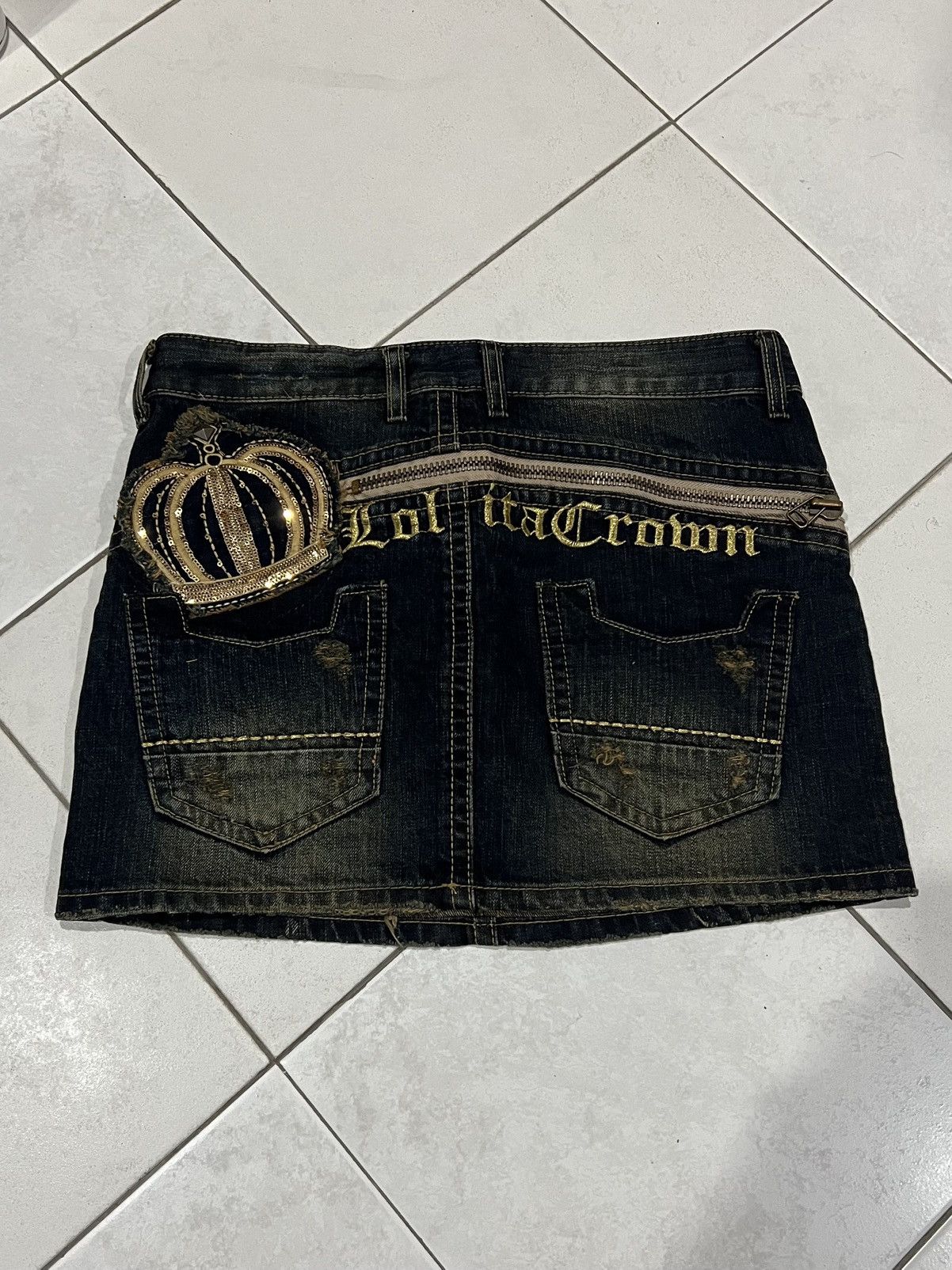 Japanese Brand Y2K Lolita Jeans Japanese Mini Skirt Size 32" / US 10 / IT 46 - 2 Thumbnail