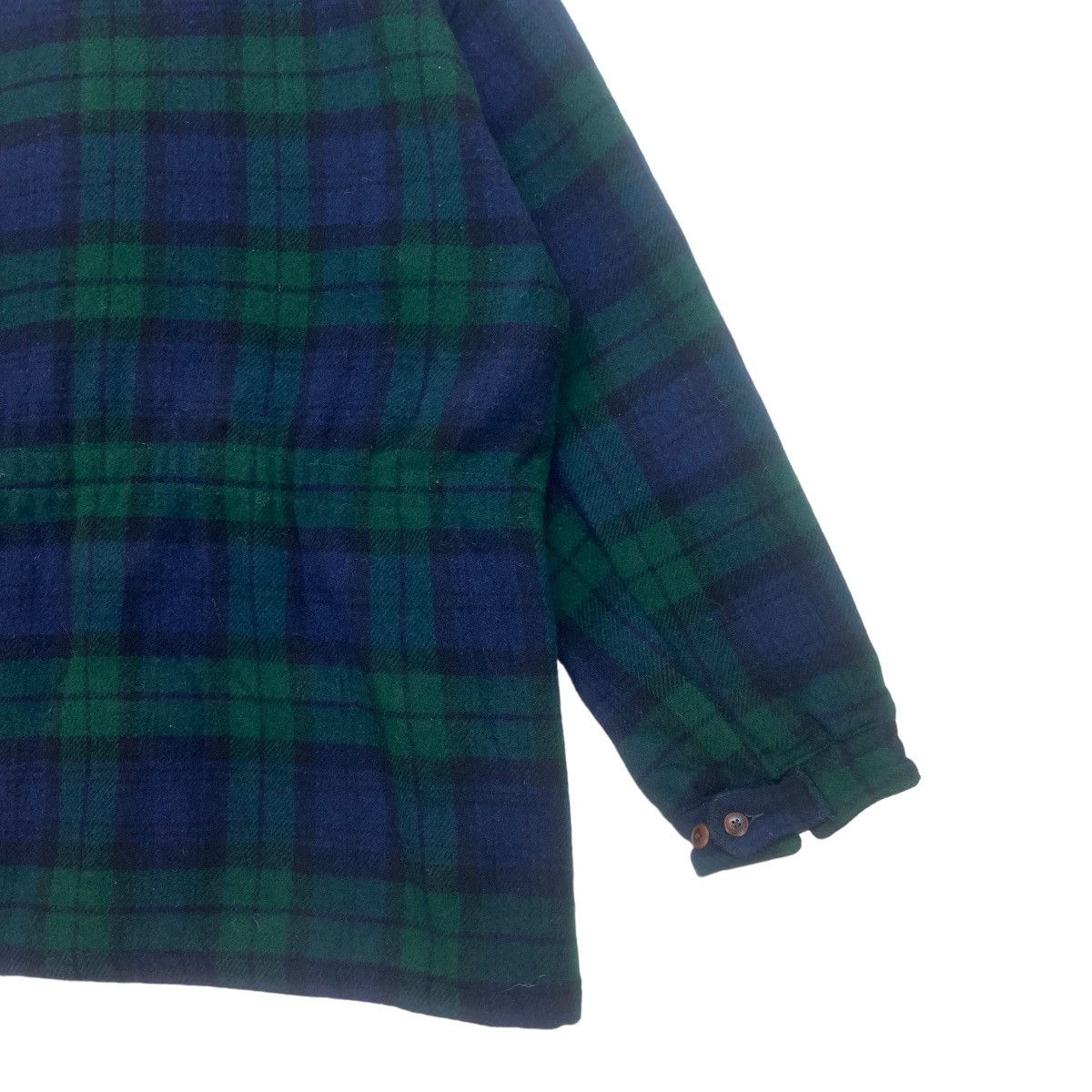 Polo Ralph Lauren Vtg PRL Checkered Plaid Tartan Wool Heavy Coat Size US L / EU 52-54 / 3 - 15 Thumbnail