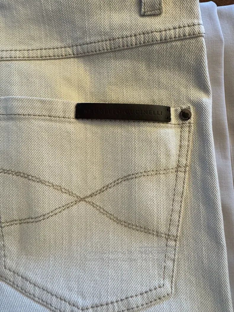Brunello Cucinelli Brunello Cucinelli Ivory White Casual Pants Size 25" / US 0 / IT 36 - 8 Thumbnail