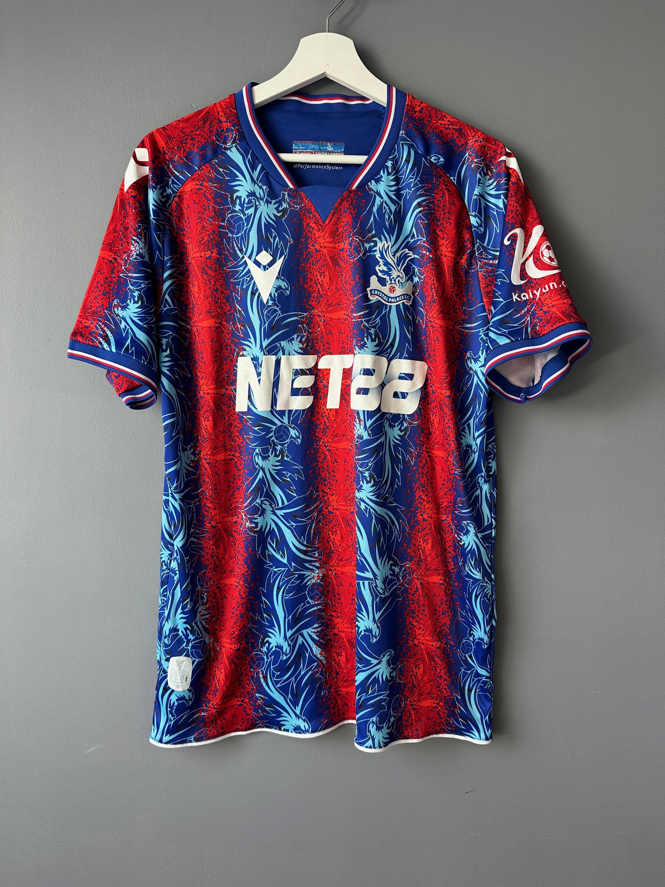 Macron 2024 Crystal Palace Soccer Football jersey shirt cup home Size US L / EU 52-54 / 3 - 1 Thumbnail