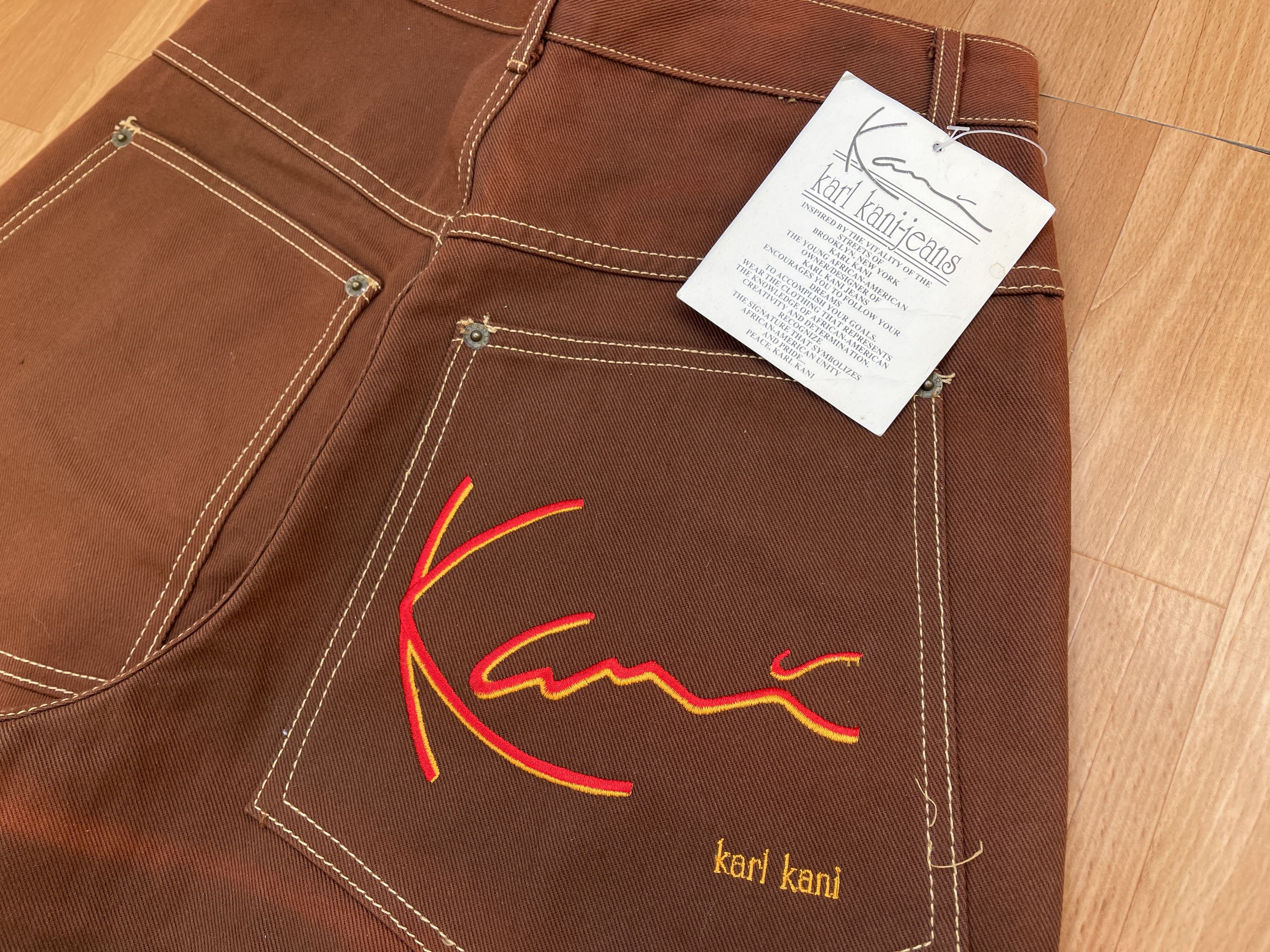 Karl Kani KARL KANI jeans, baggy, vintage Kani jeans, 90s hip hop W 30 Size US 30 / EU 46 - 7 Thumbnail