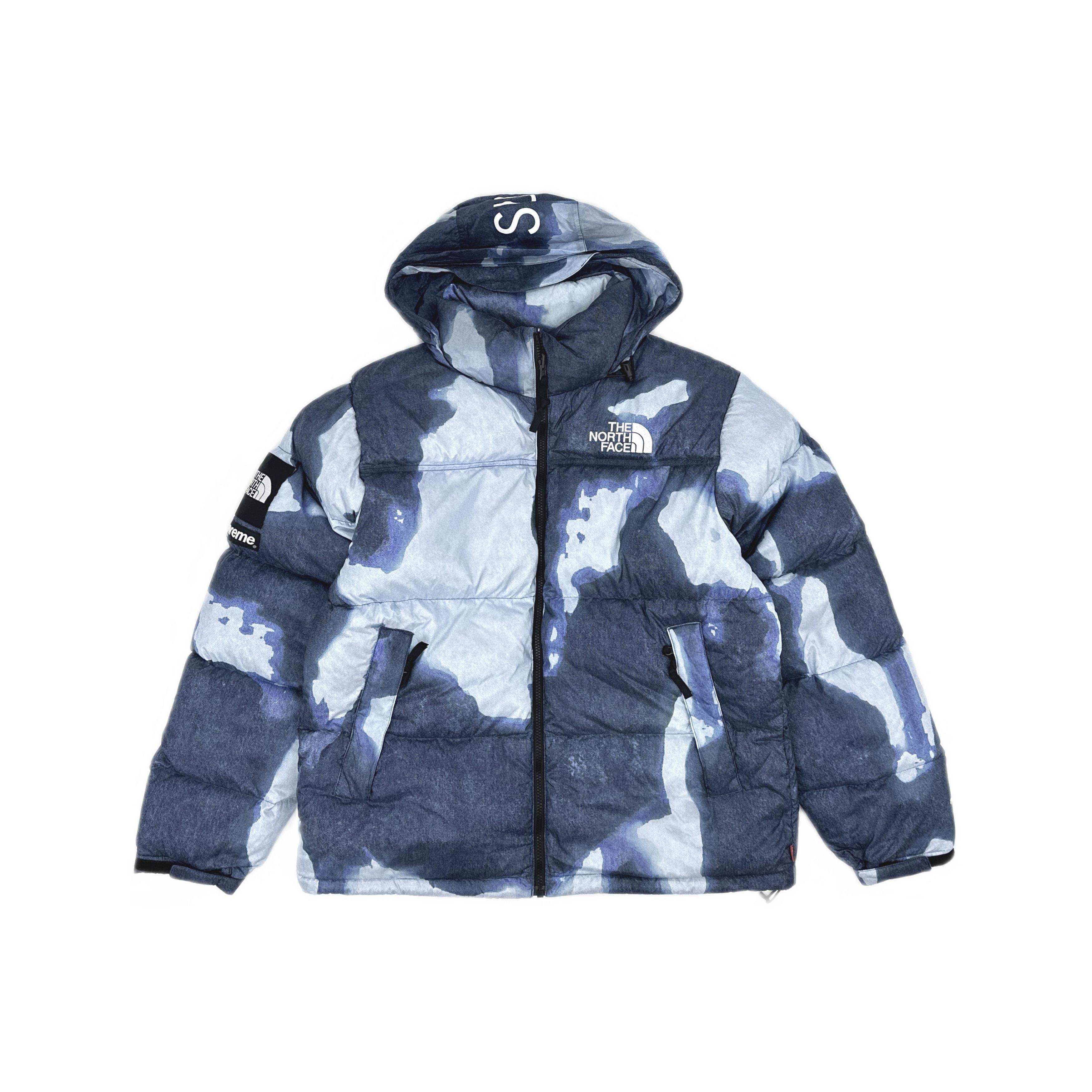 Supreme Supreme x The North Face Bleached Denim Nuptse Jacket L Size US L / EU 52-54 / 3 - 1 Thumbnail