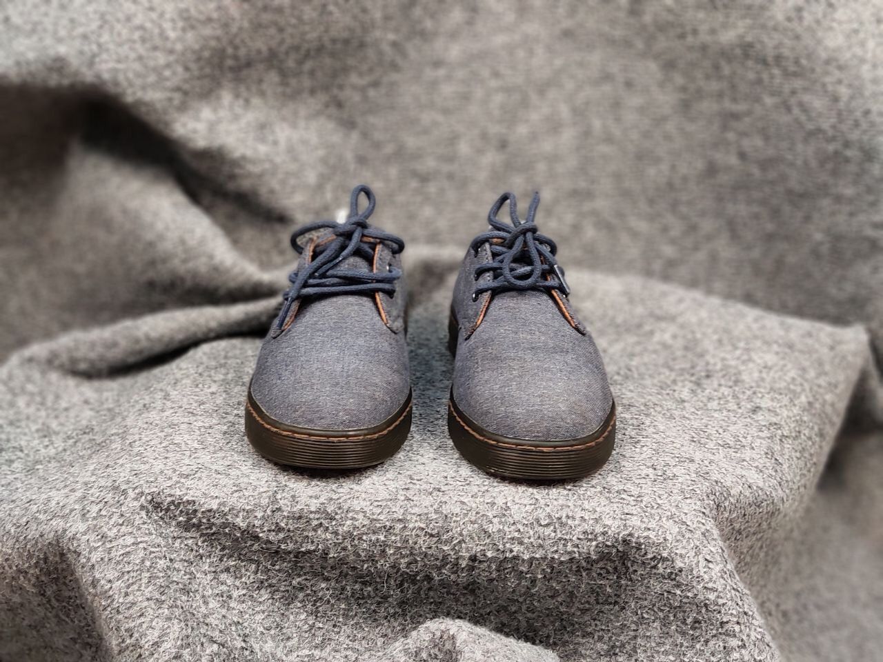 Dr. Martens Dr. Martens Delray Canvas Dark Classic Shoes Oxford Boots Size US 6.5 / EU 39-40 - 5 Thumbnail