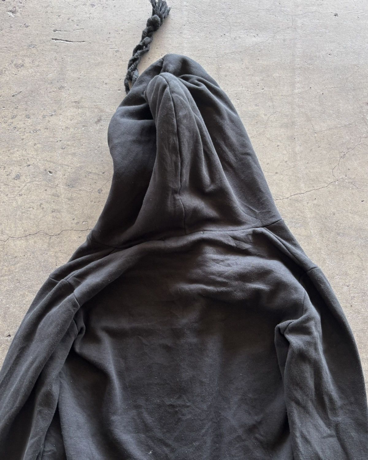 If Six Was Nine Rick Owens Style Assymetrical Black Hoodie Size US M / EU 48-50 / 2 - 6 Thumbnail