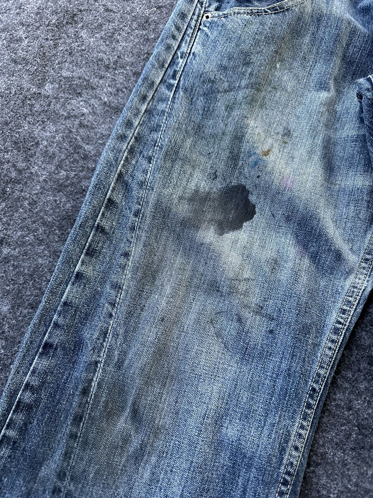 If Six Was Nine × PPFM Double Waist Unbrand Japan Paint Dirty Style D409 Size US 34 / EU 50 - 11 Thumbnail