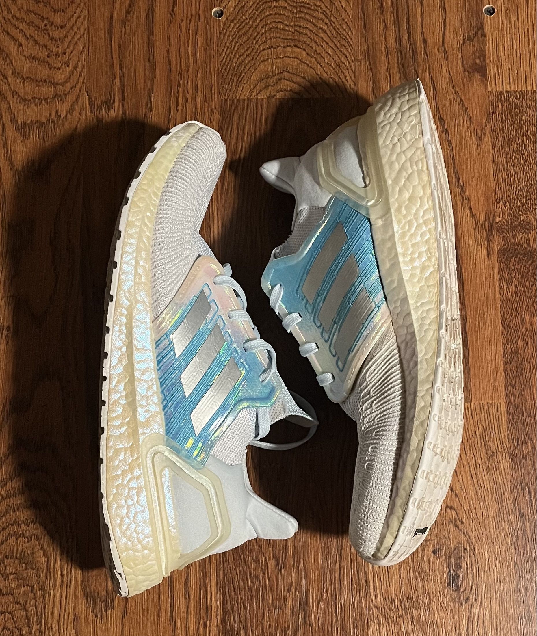 Adidas Adidas Ultraboost 20 Running Shoes Dash Grey Blue Violet Size US 10.5 / IT 40.5 - 3 Thumbnail