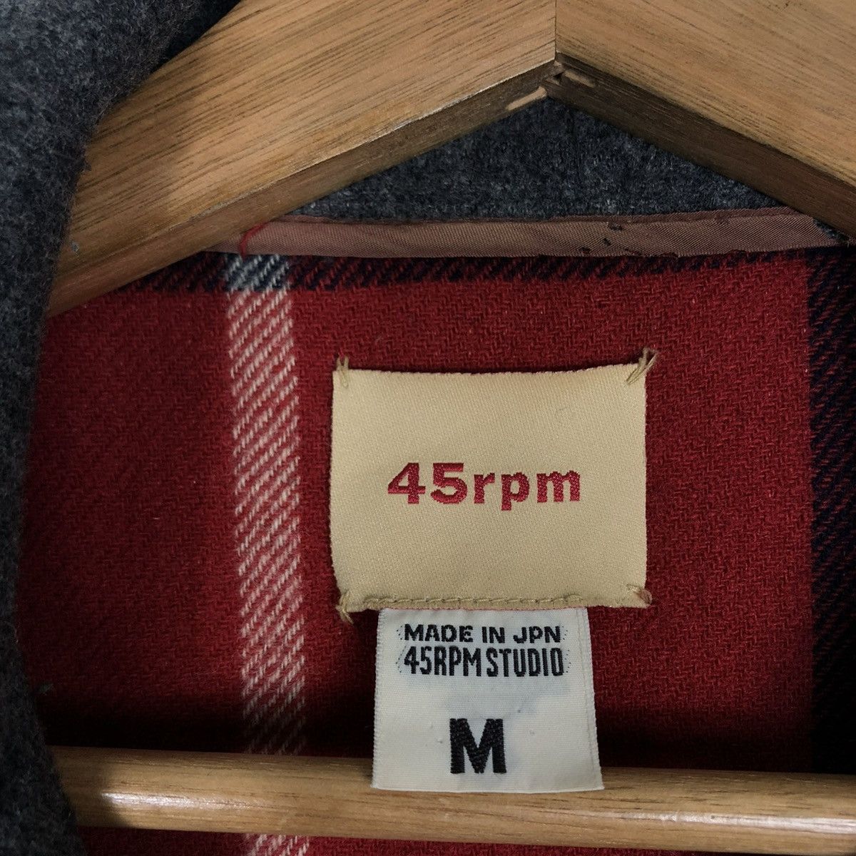 45rpm 🔥Rare Double Collar Wool Duffle Jacket 45RPM Japan Made Size US M / EU 48-50 / 2 - 15 Thumbnail