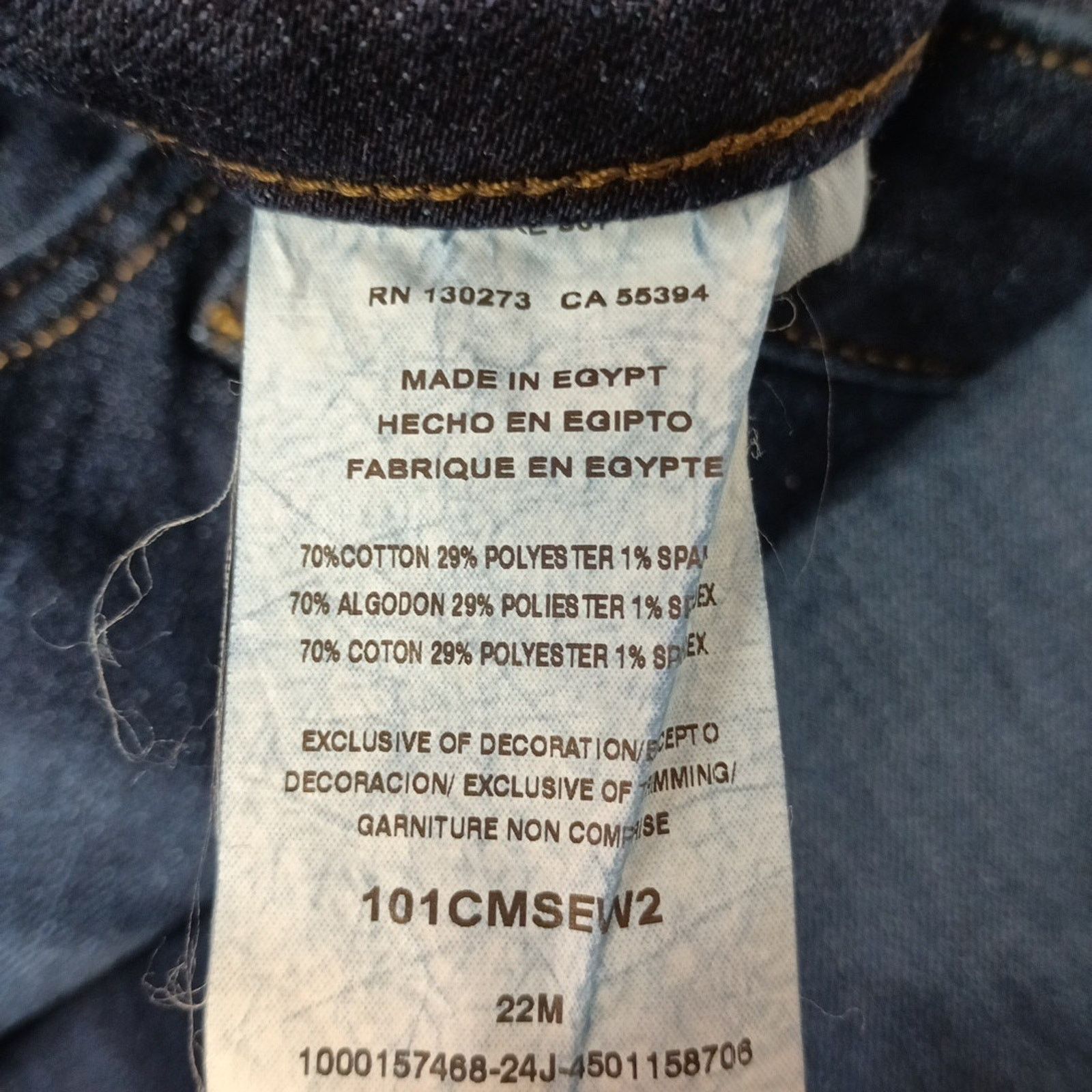 Lee Lee Straight Leg Jeans Women's 22 Medium Size 44x30 Blue Size 42" / US 20 - 6 Thumbnail