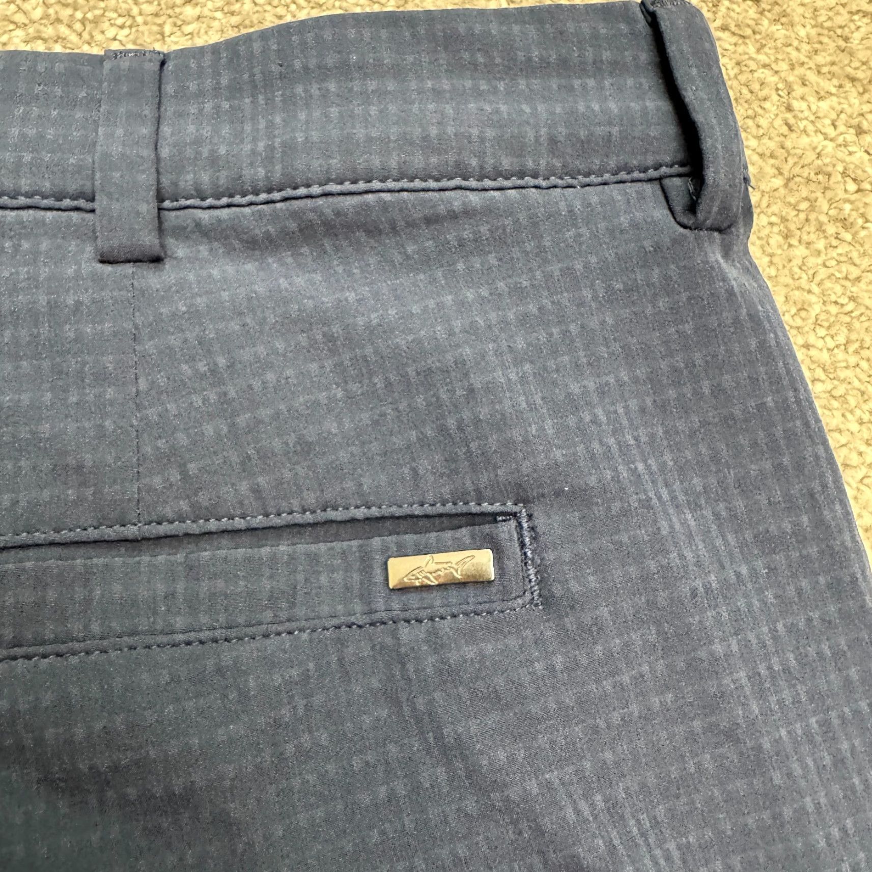 Vintage Greg Norman Performance Golf Shorts Mens 40 Navy Blue Flat Front Pockets Preppy Size US 40 / EU 56 - 3 Thumbnail