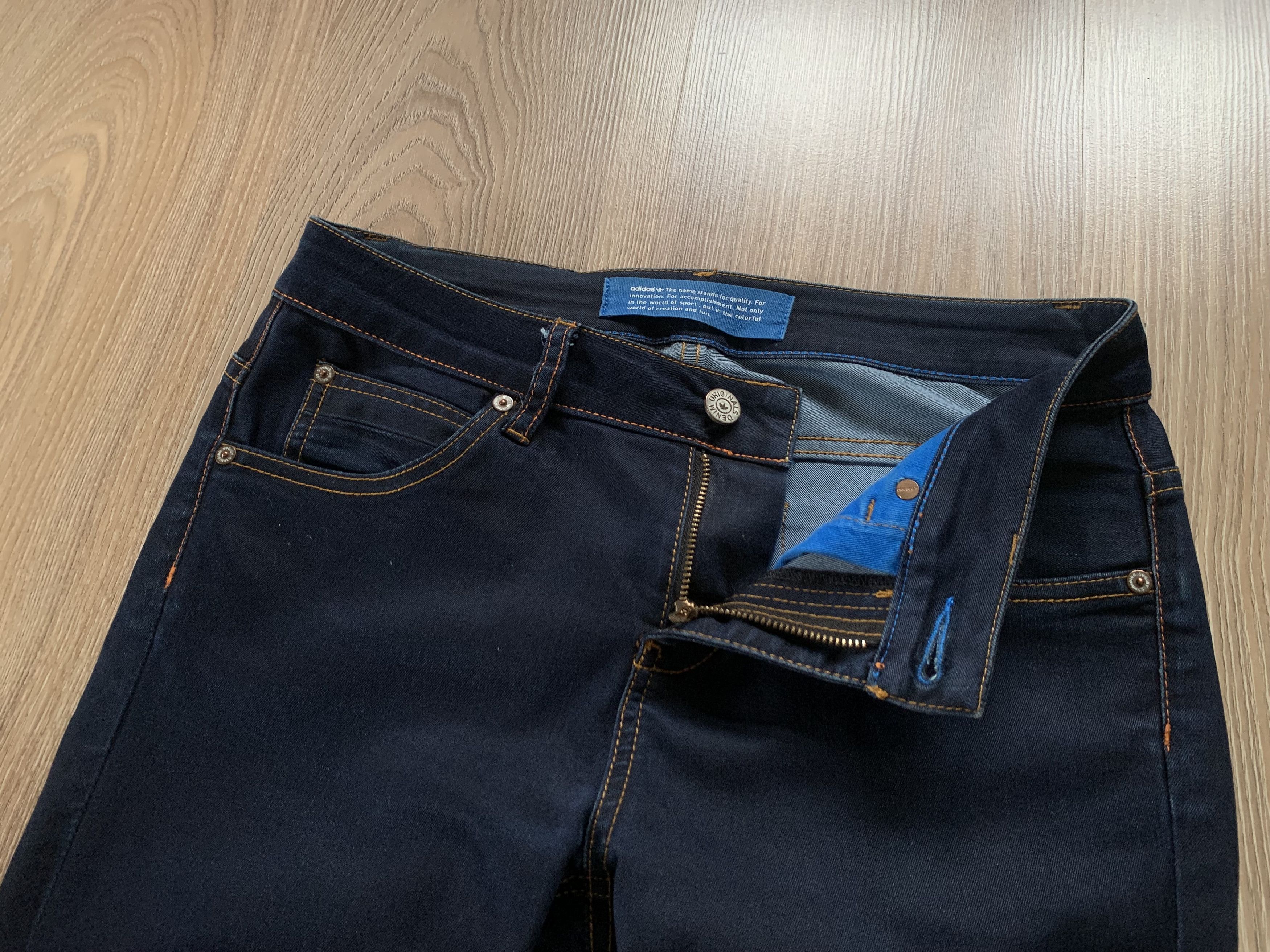 Adidas Men’s Blue Adidas Originals Denim Jeans Size US 26 / EU 42 - 5 Thumbnail