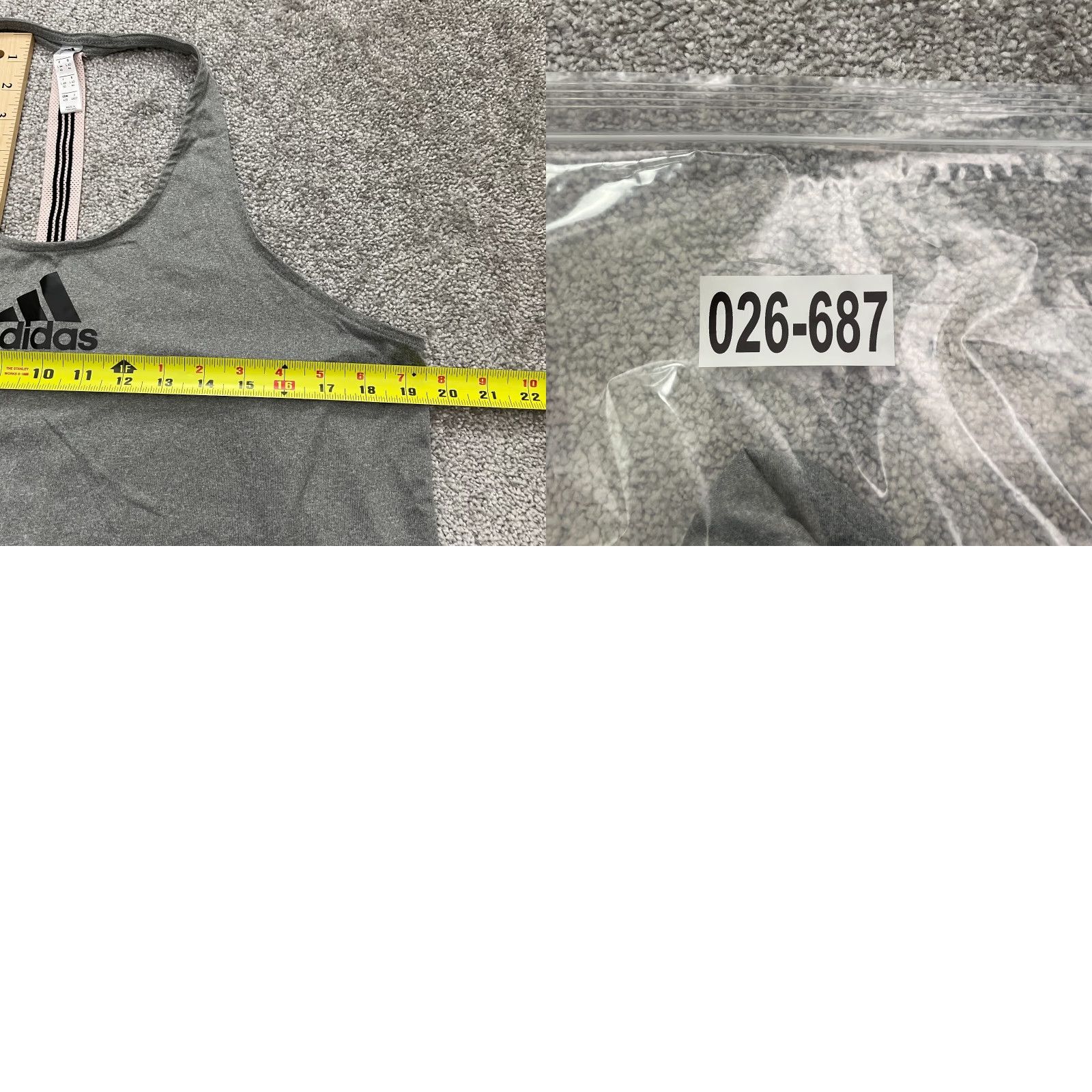 Adidas Adidas Active Tank Top Womens Large Gray Halter Racerback Athletic Gym Yoga Run Tank Size L / US 10 / IT 46 - 8 Thumbnail