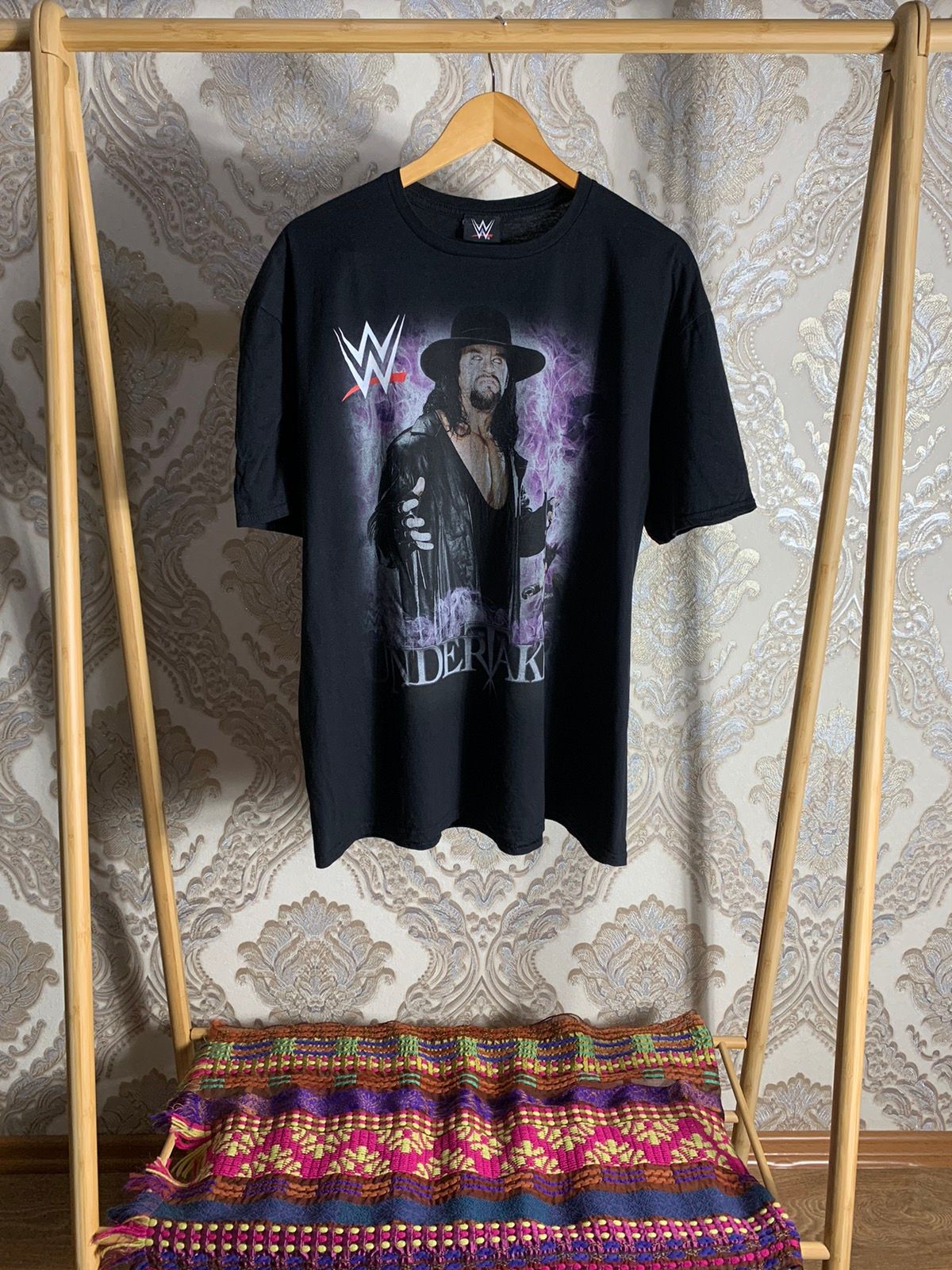Pre-owned Vintage X Wwe Vintage Wwe Undertaker John Cena Batista Tour Wrestle Mania In Black