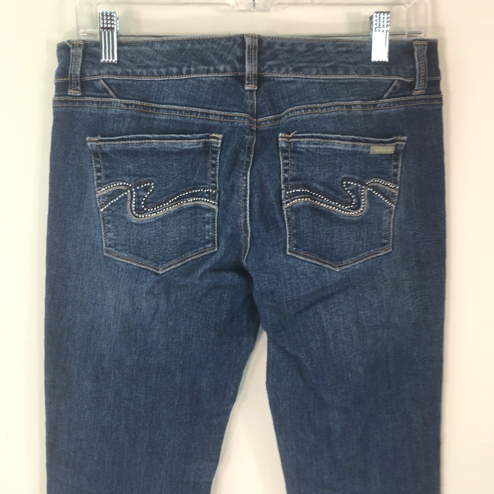 White House Black Market White House Black Market Blanc Womens Denim Jeans Blue Size 6 Crop Leg Casual Straight 5-Pocket Design Regular Rise Low Cotton Denim Blue Womens Size 28" / US 6 / IT 42 - 4 Thumbnail